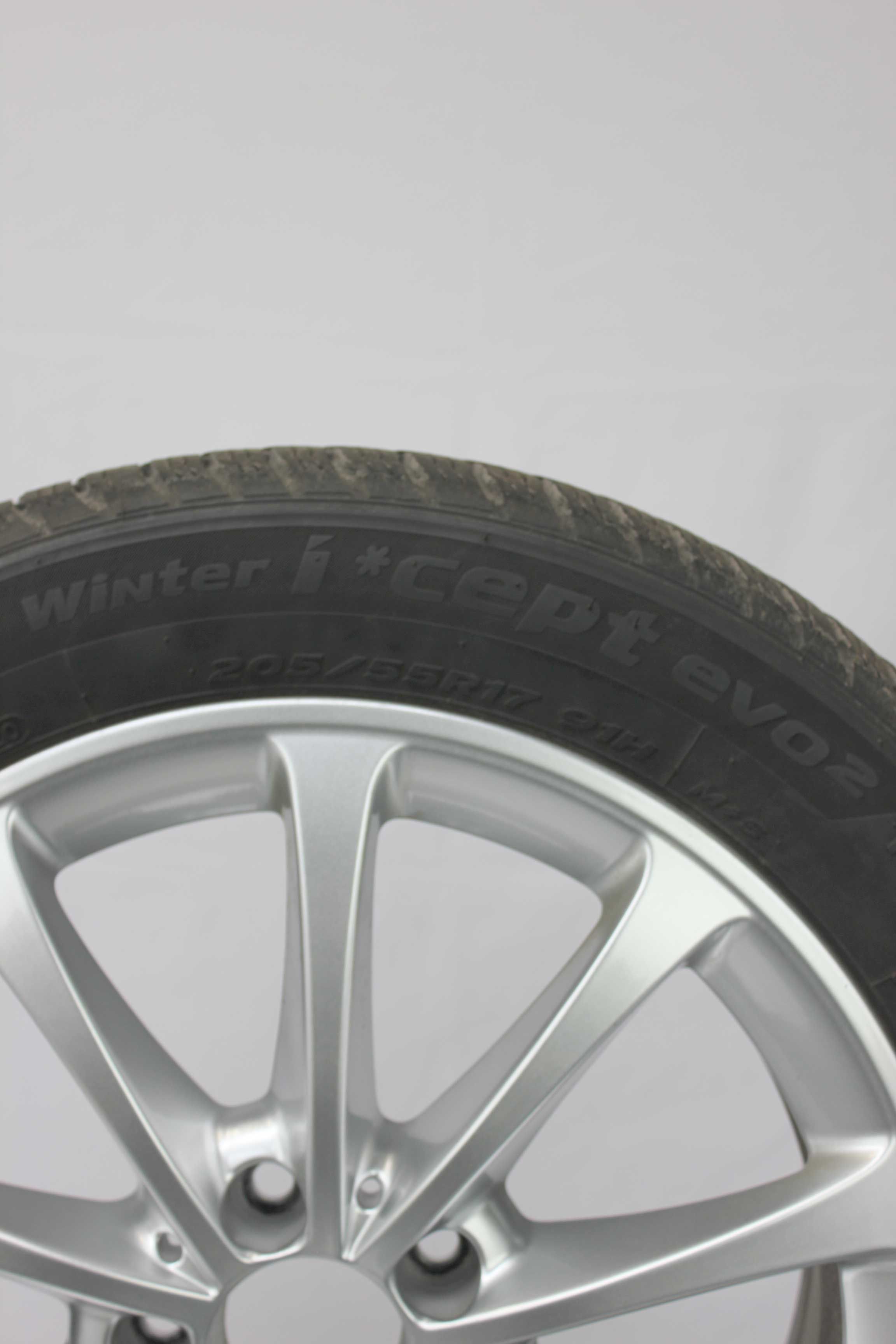 Winterkomplettradsatz-Mercedes-Benz-A-Klasse-A177-Alufelge-17Zoll-A1774010300-Winterreifen-Hankook-Winter-iceptevo2MO-205-55-R17-91H-3