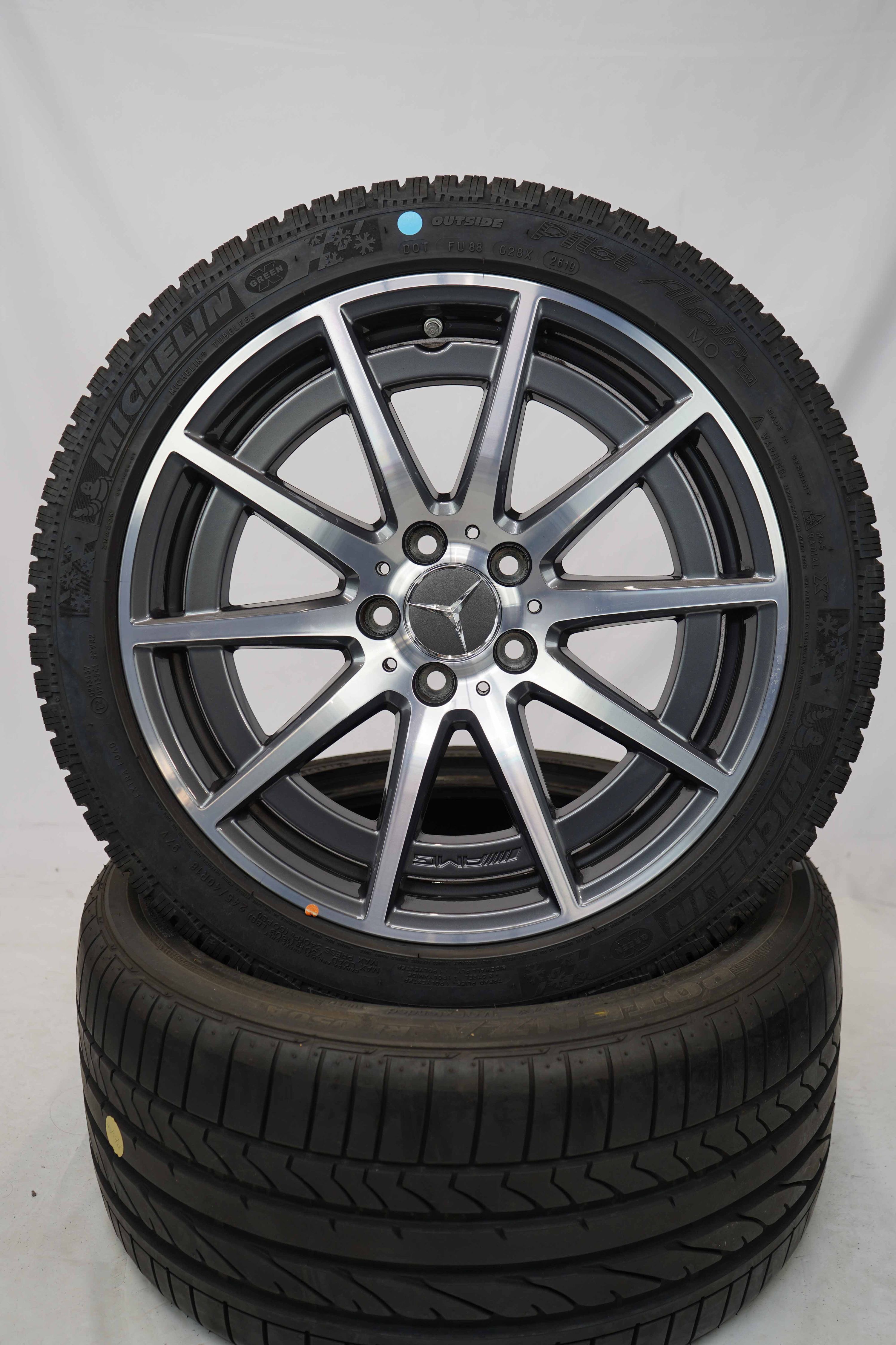 Winterkomplettradsatz-Mercedes-Benz-gebraucht-A1774012100-A-Klasse-A177-CLA-C117-A45-CLA-45-AMG-18-Zoll-11
