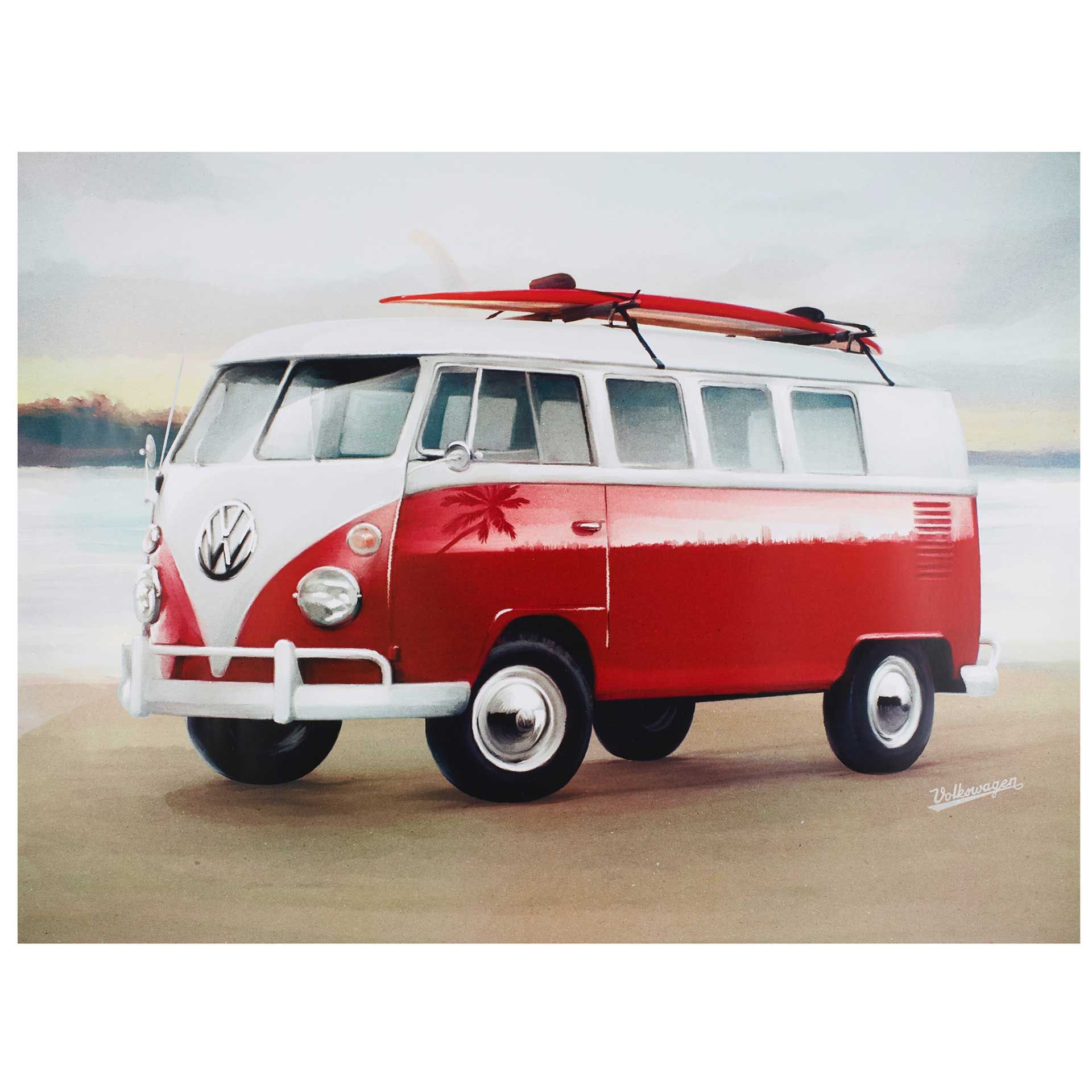 1h0087799a volkswagen t1 bulli kunstdruck strand rosier onlineshop