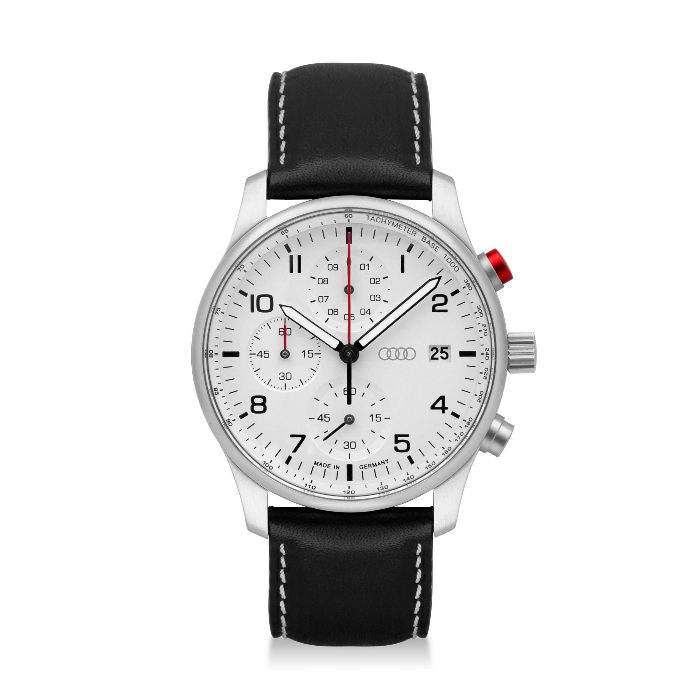 3102200100 audi chronograph herren silber weiß rosier onlineshop