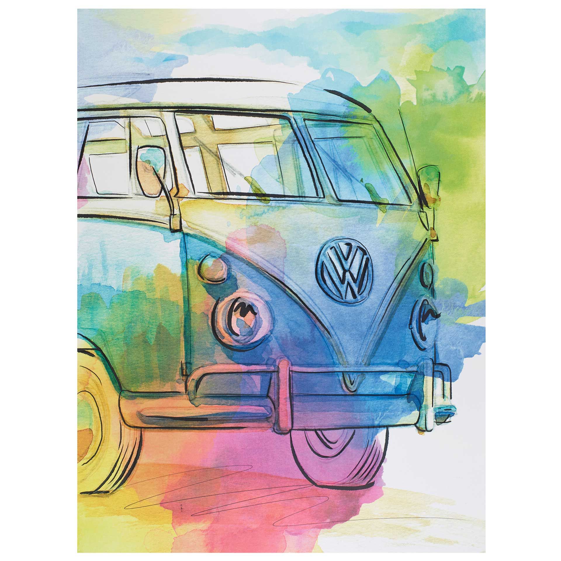 1h0087799b volkswagen kunstdruck t1 bulli 60x80 rosier onlineshop
