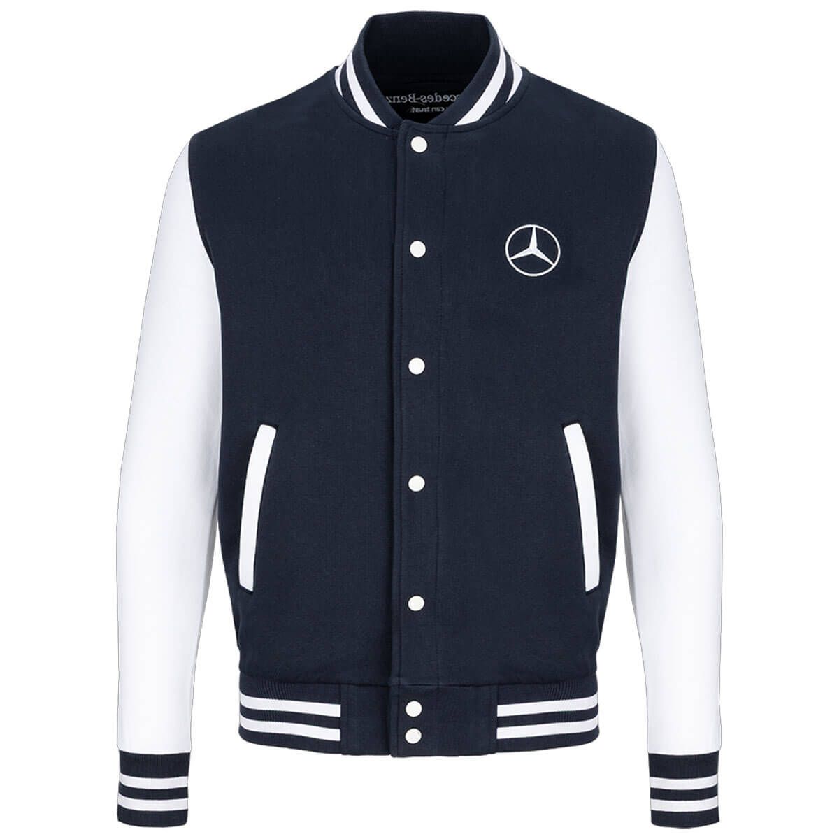 Mbt0256 mercedes benz truck collegejacke blau herren rosier online shop