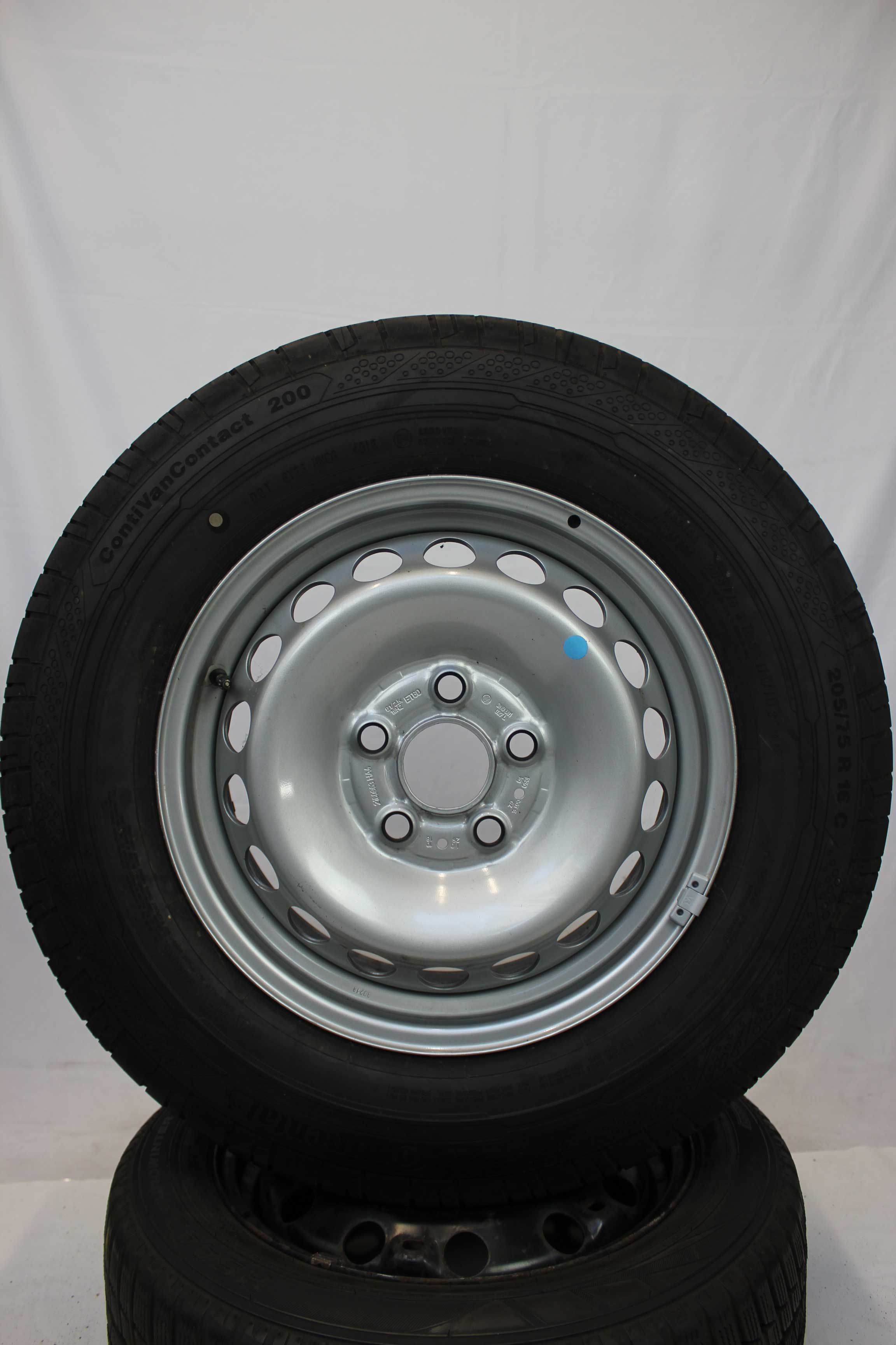 Sommerkomplettradsatz volkswagen 2n0 crafter stahlfelge 16zoll 2n0601027l sommerreifen continental contivancontact200 205 75 r16c 113 111r 13 (1)
