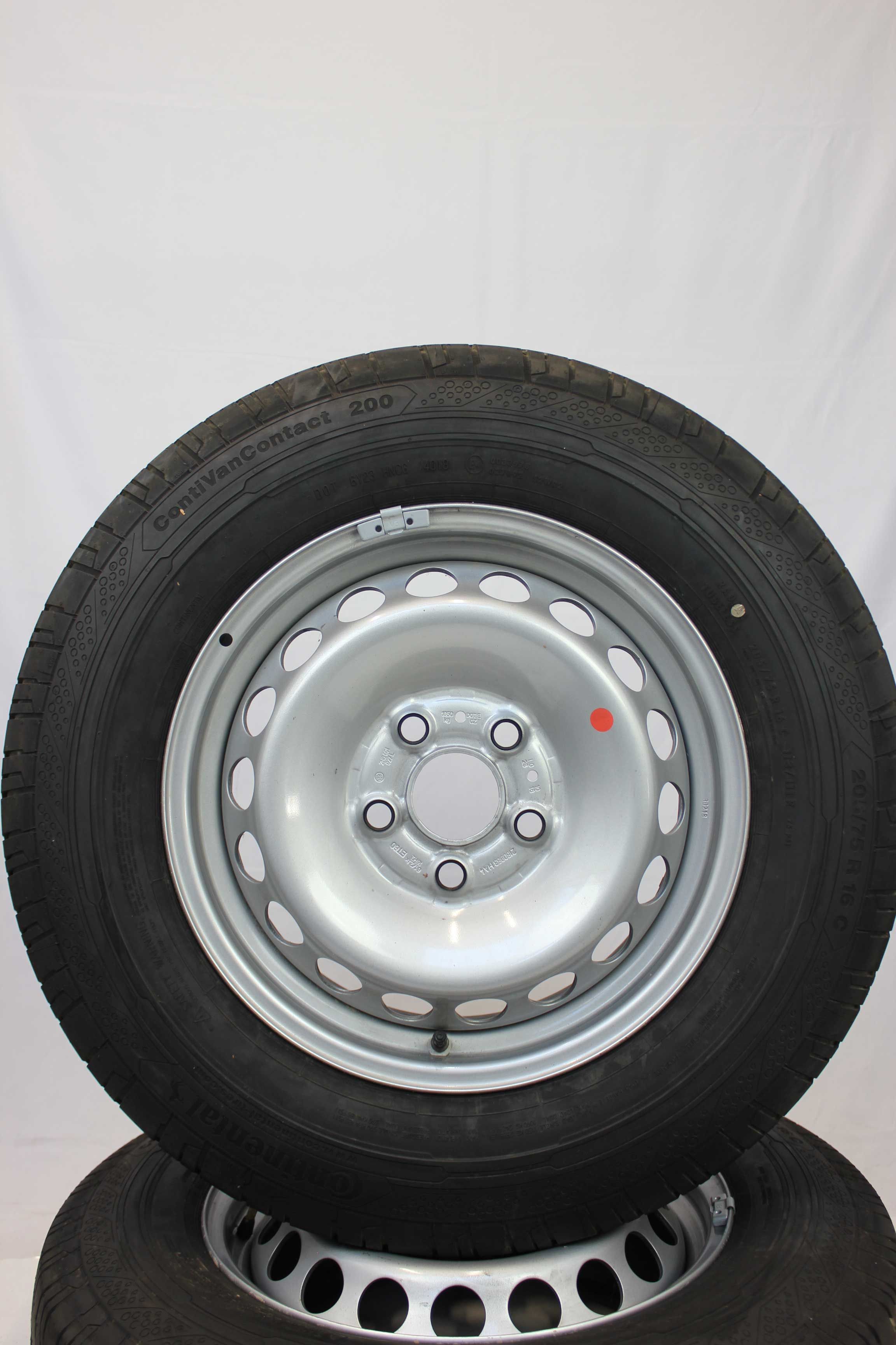 Sommerkomplettradsatz volkswagen 2n0 crafter stahlfelge 16zoll 2n0601027l sommerreifen continental contivancontact200 205 75 r16c 113 111r 10 (1)