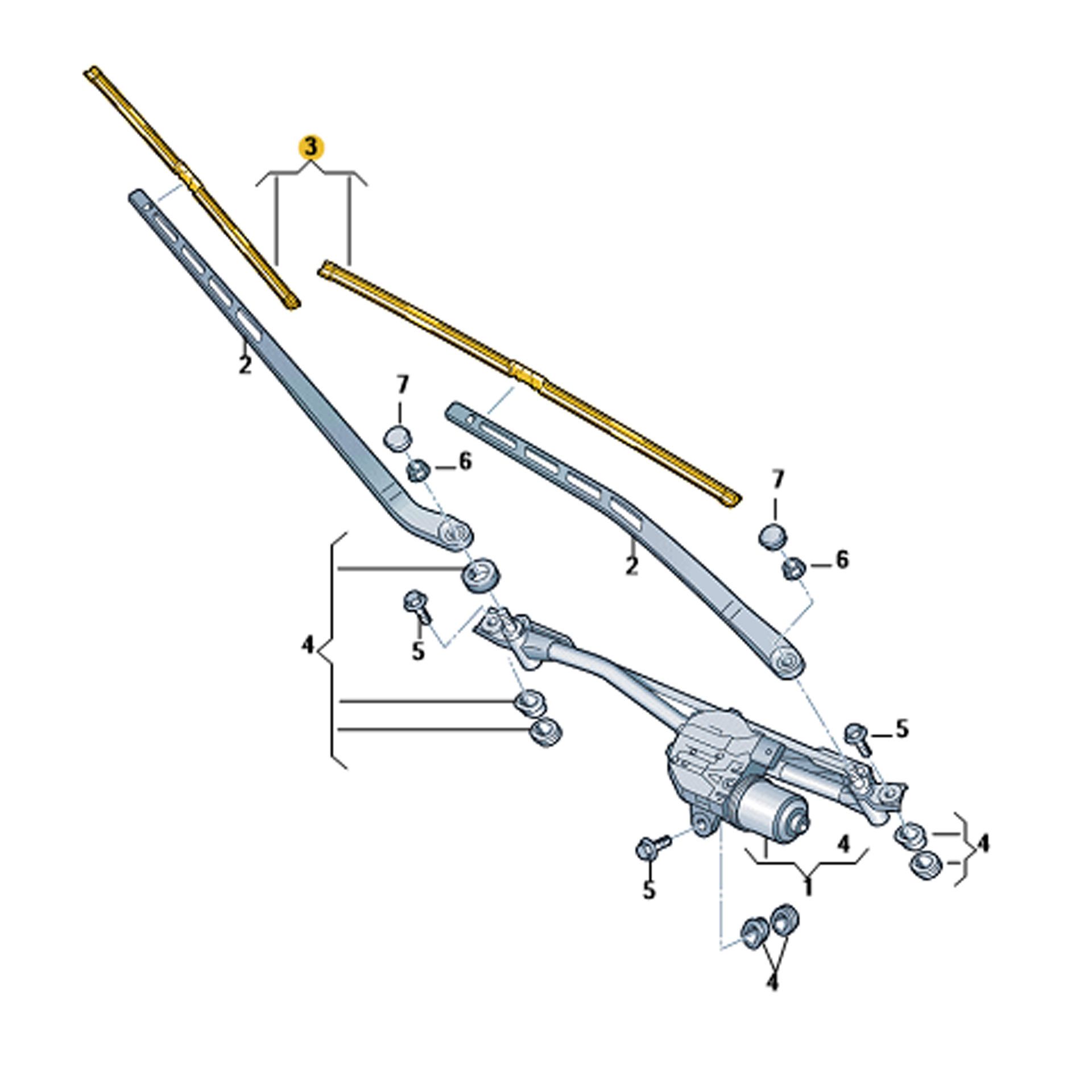 8w1998002 audi wischerblaetter rosier onlineshop