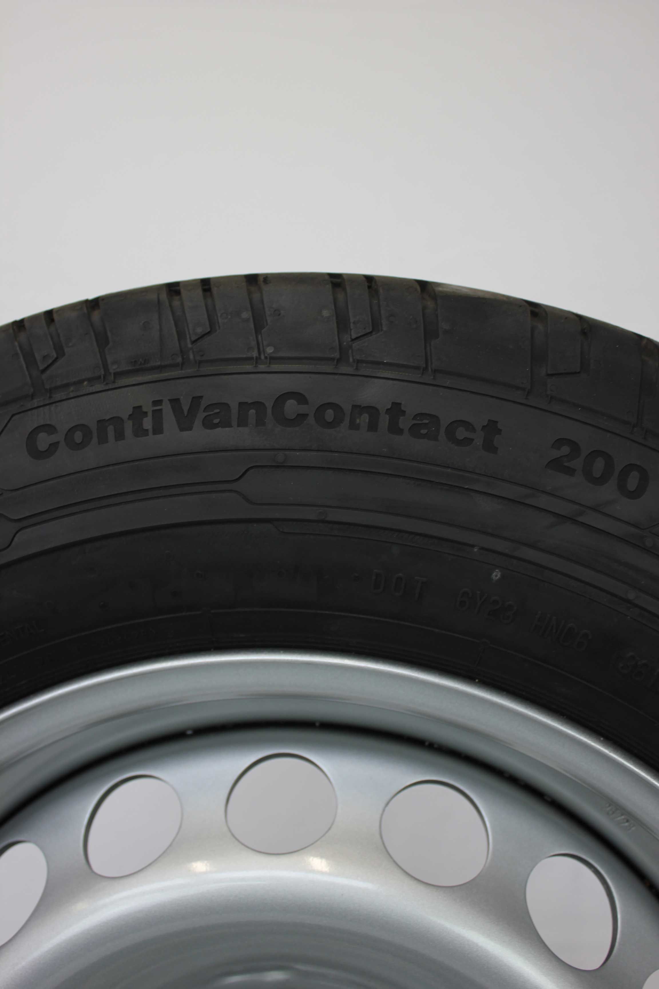 Sommerkomplettradsatz volkswagen 2n0 crafter stahlfelge 16zoll 2n0601027l sommerreifen continental contivancontact200 205 75 r16c 113 111r 3 (5)