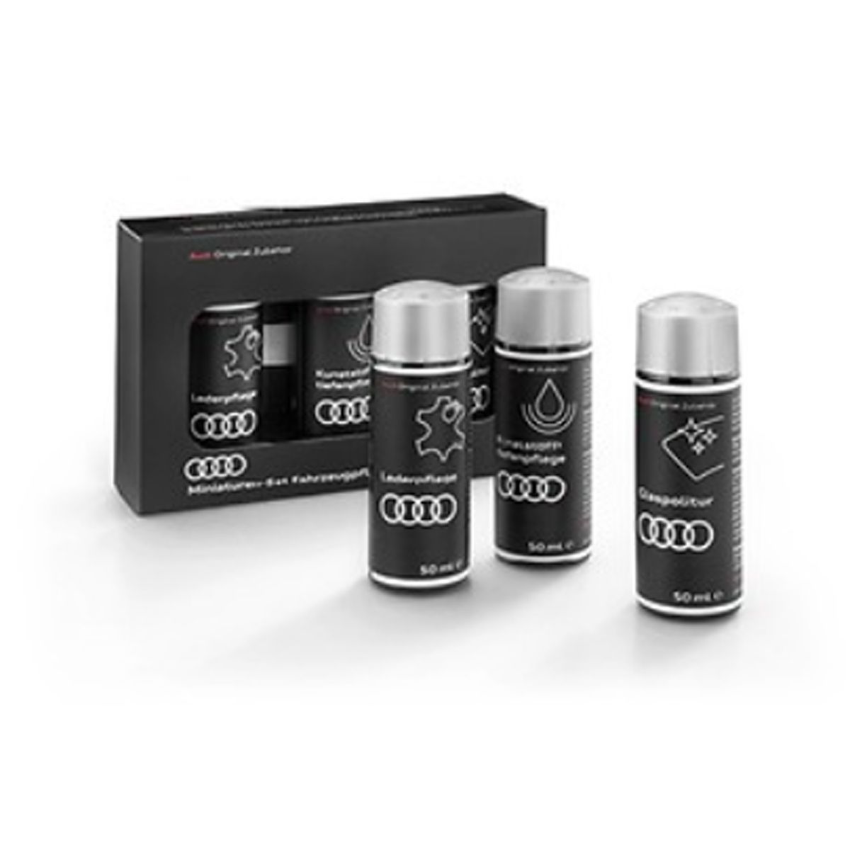 Audi Pflegemittel-Set Lederpflege Kunststoffpflege Innenraumpflege 8U0096356C