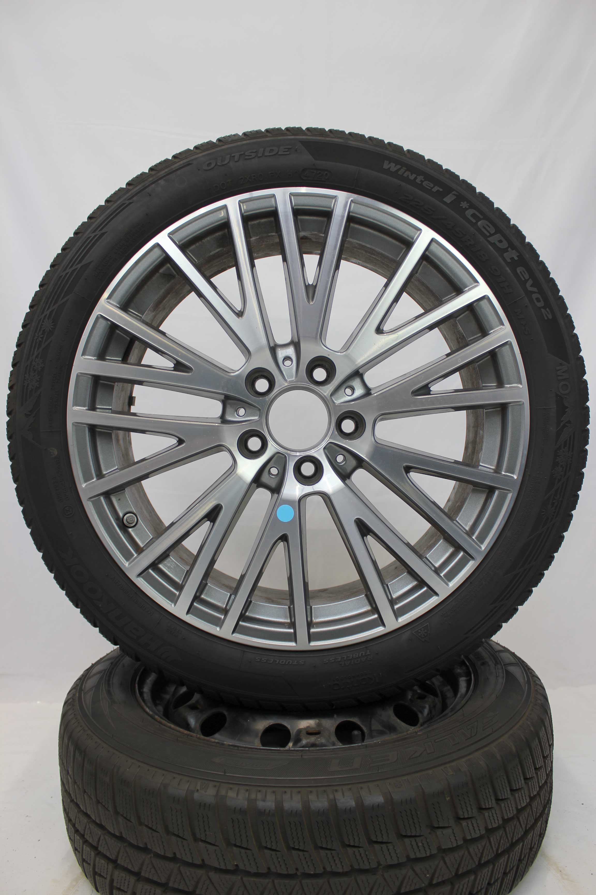 Winterkomplettradsatz-Mercedes-Benz-A-Klasse-A177-Alulfelge-18Zoll-A1774010600-Winterreifen-Hankook-Winter-icept-evo2-225-45-R18-91H-13