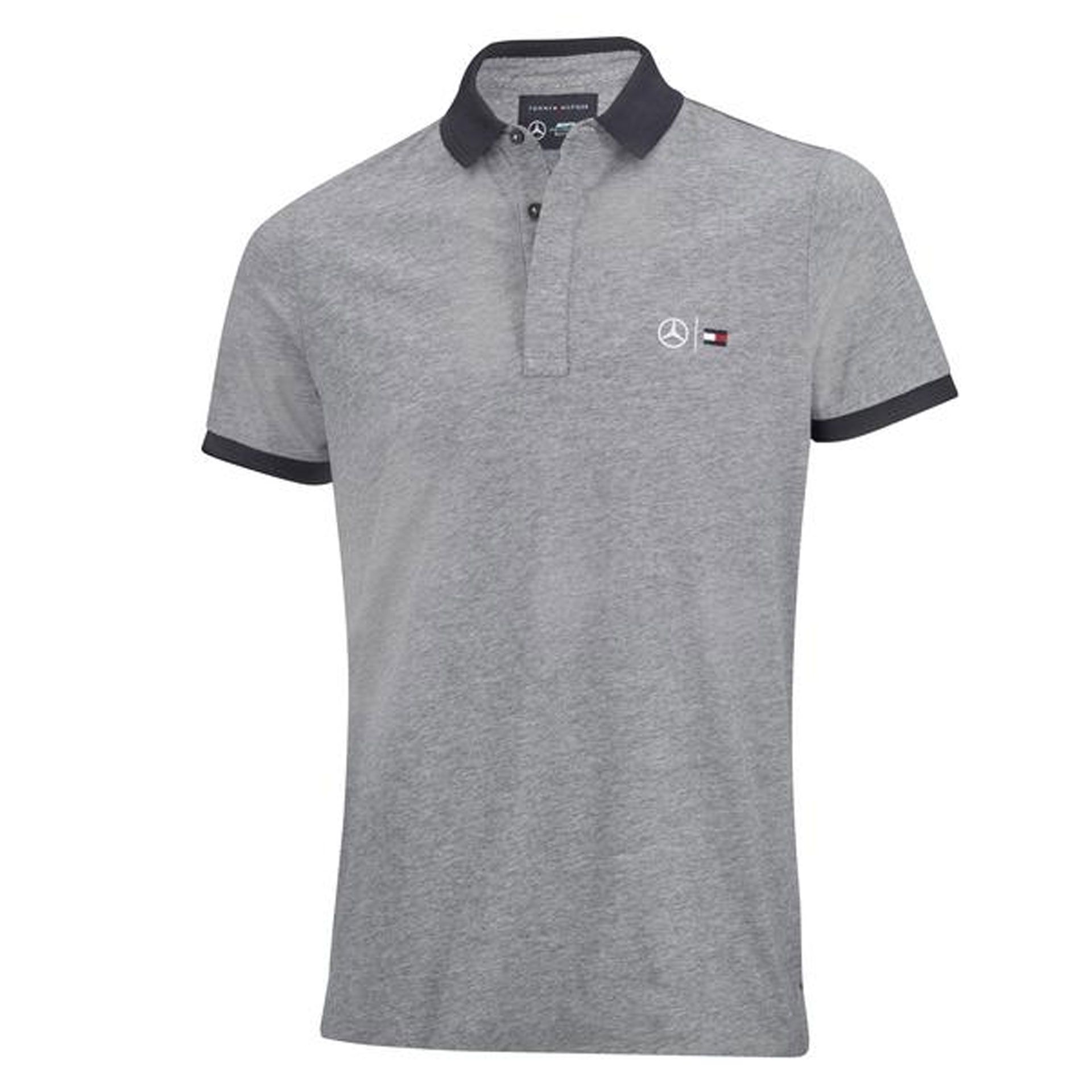 B66959040 mercedes benz poloshirt herren grau tommy hilfiger rosier onlineshop