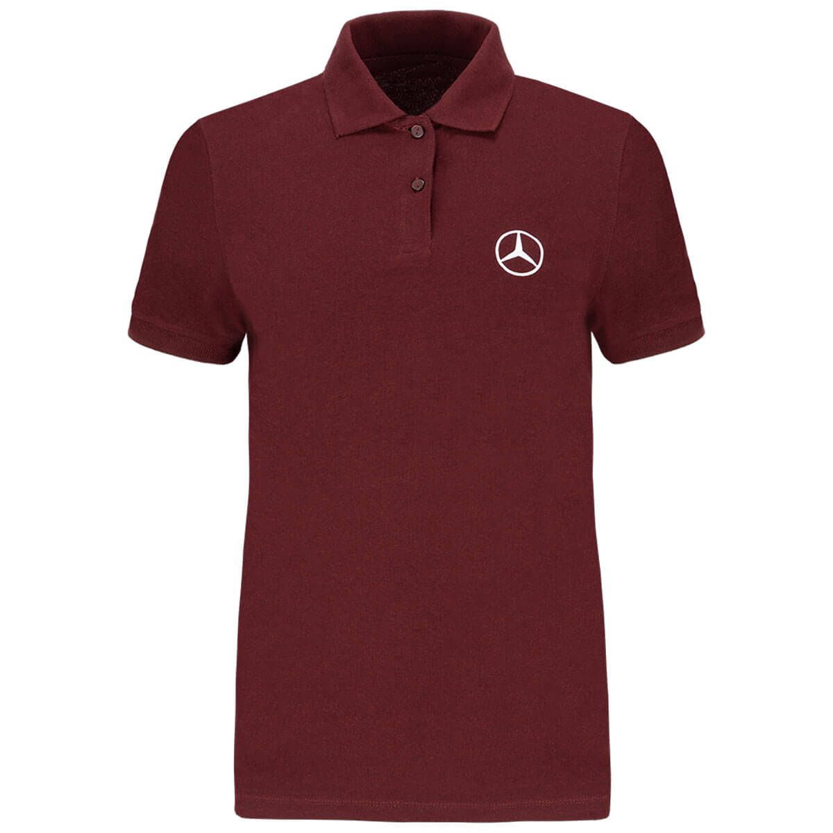 Mbt0266 mercedes benz truck poloshirt rot damen rosier online shop