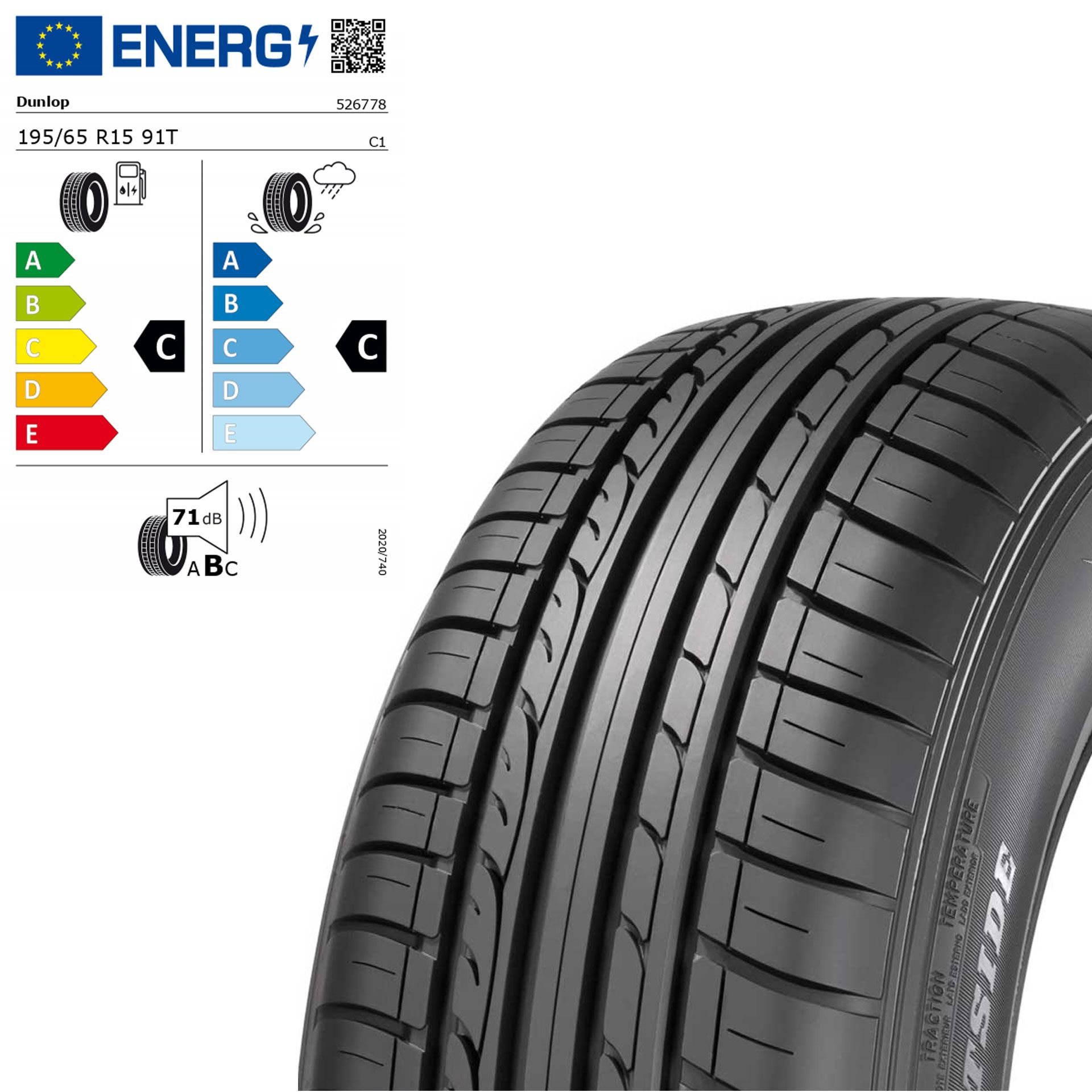 Q44001121052a 195 65 r15 91t sp sport fast response sommerreifen rosier onlineshop
