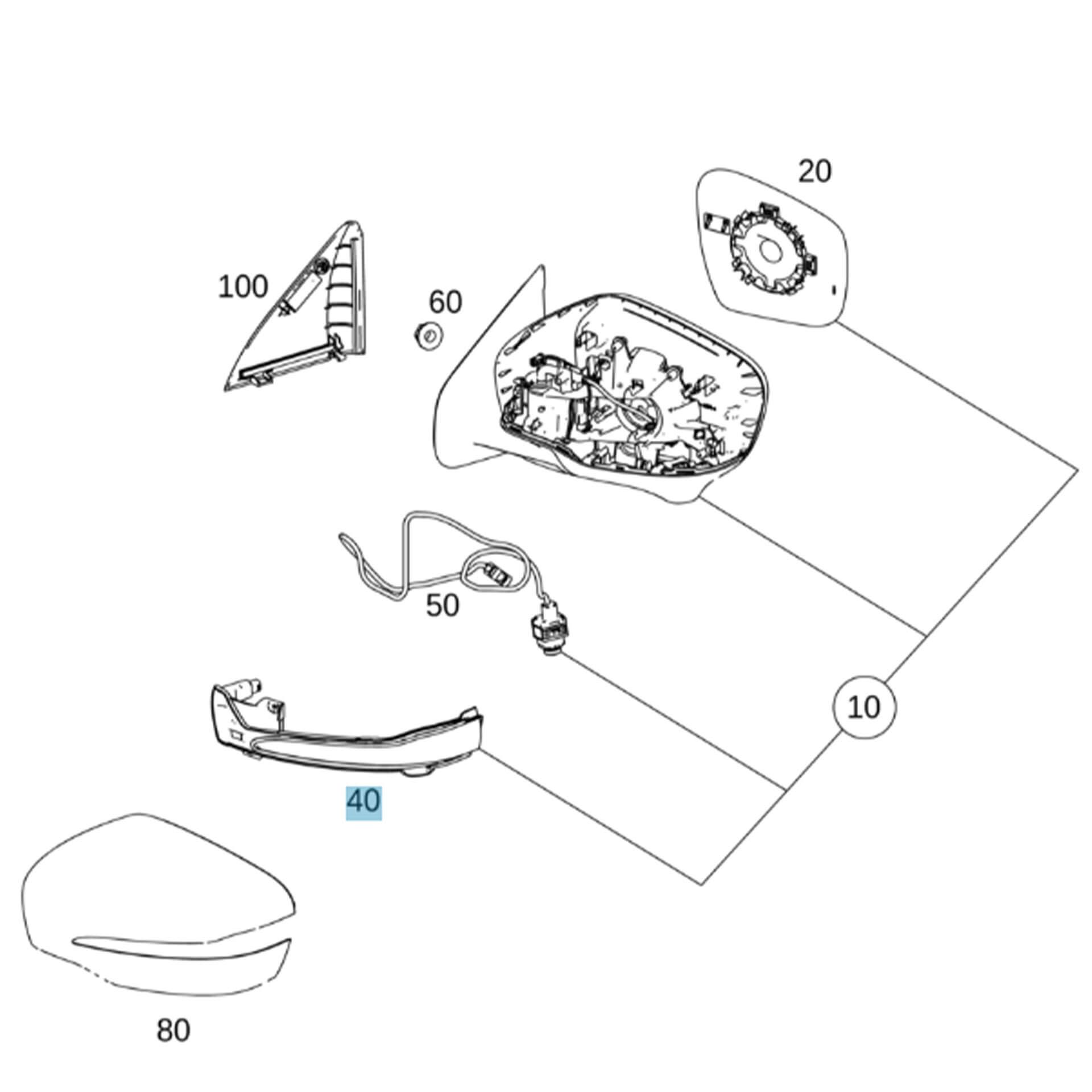 A4709062400 mercedes benz blinkerleuchten glas rosier onlineshop