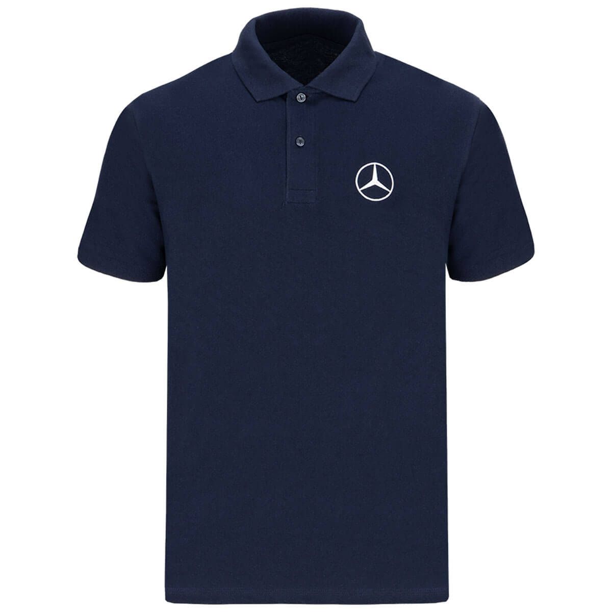 Mbt0259 mercedes benz truck poloshirt blau herren rosier online shop