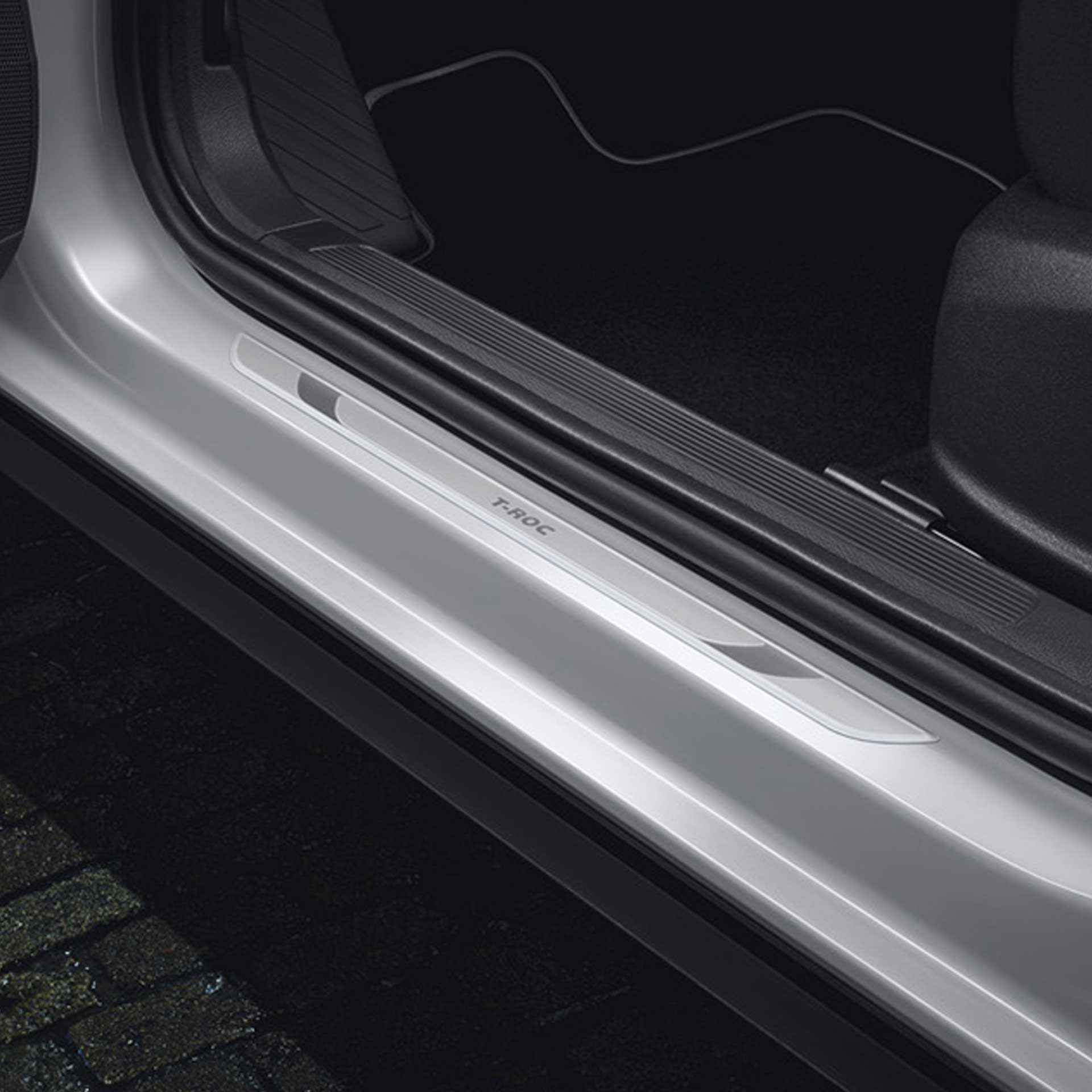 2ga071303 volkswagen t roc einstiegelsisten aluminium vorn rosier onlineshop