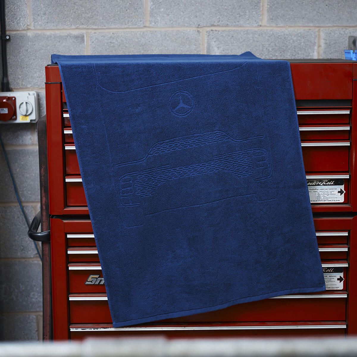 Mbt0227 mercedes benz truck handtuch blau rosier online shop