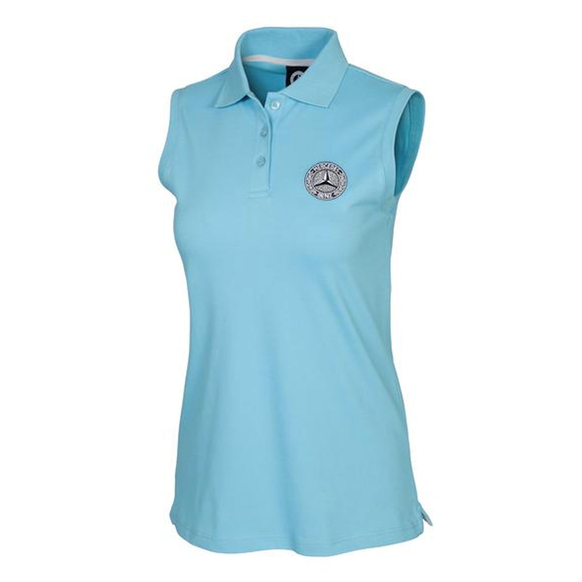 B66041607 mercedes benz poloshirt damen tuerkis rosier onlineshop
