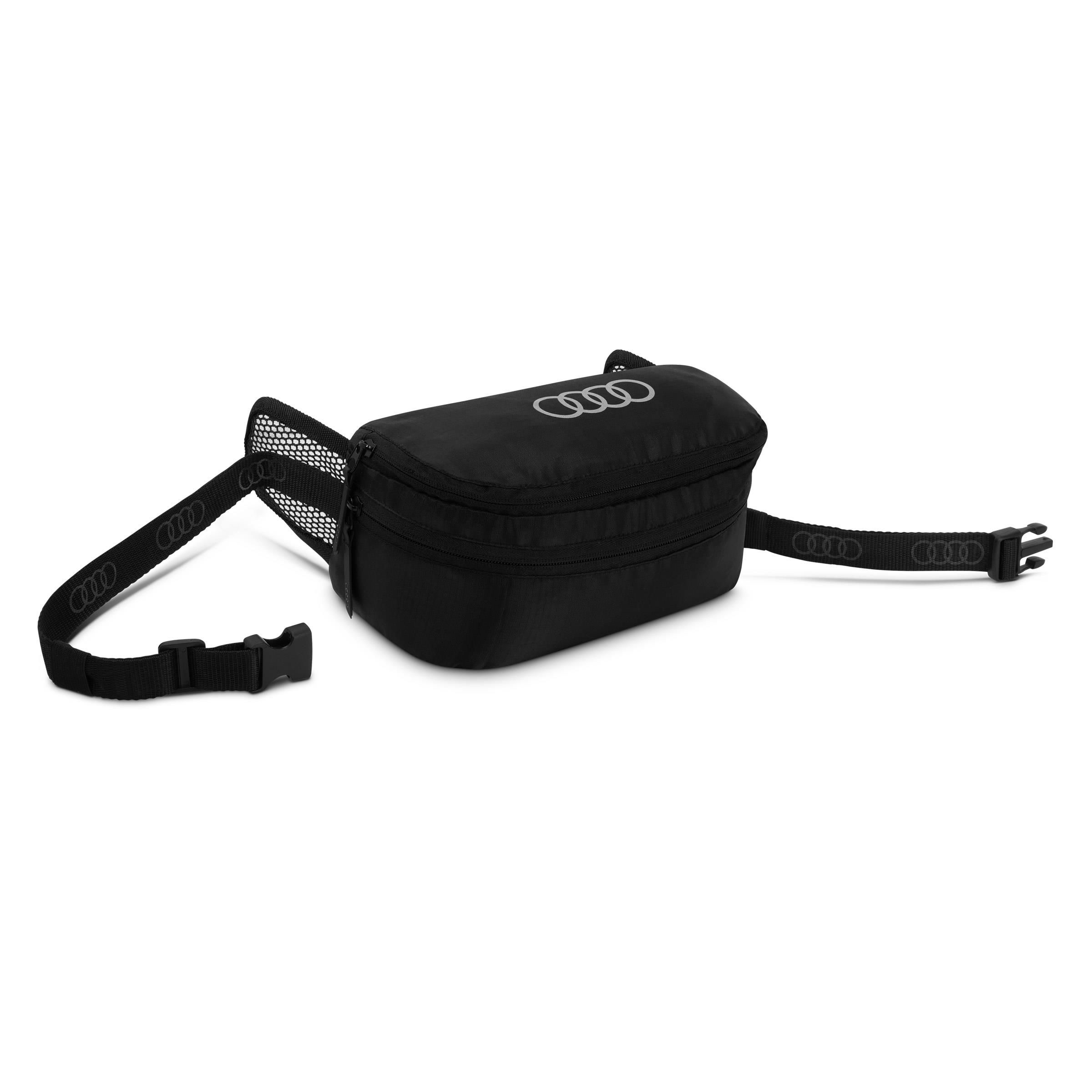 3152200100_Audi_Rucksack_faltbar_schwarz_Vorderseite_geschlossen_rosier-onlineshop