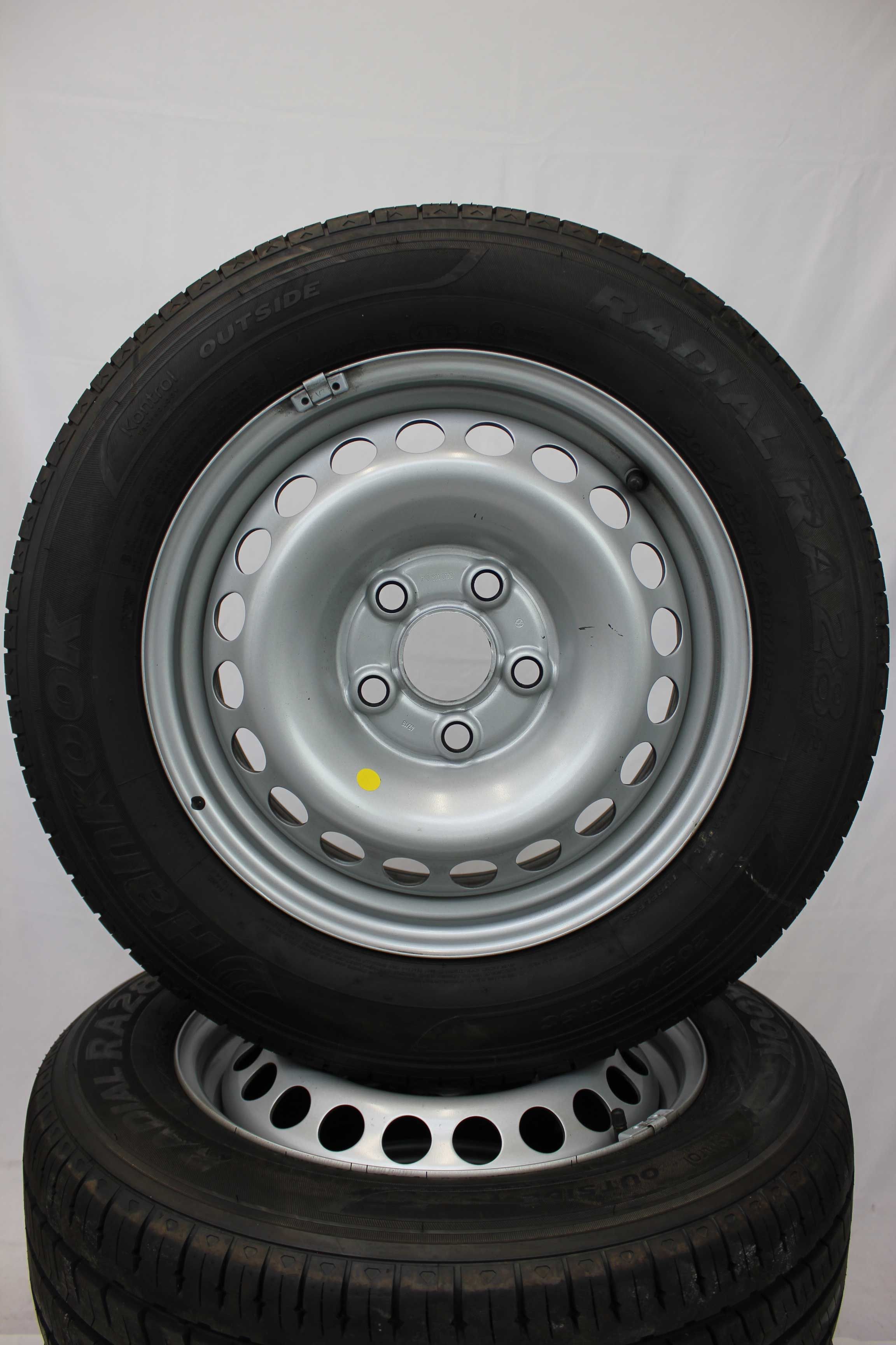 Sommerkomplettradsatz-Volkswagen-7H0-T5-Stahlfelge-16Zoll-7H0601027D-Sommerreifen-Hankook-RadialRA28E-205-65-R16C-107-105T-8