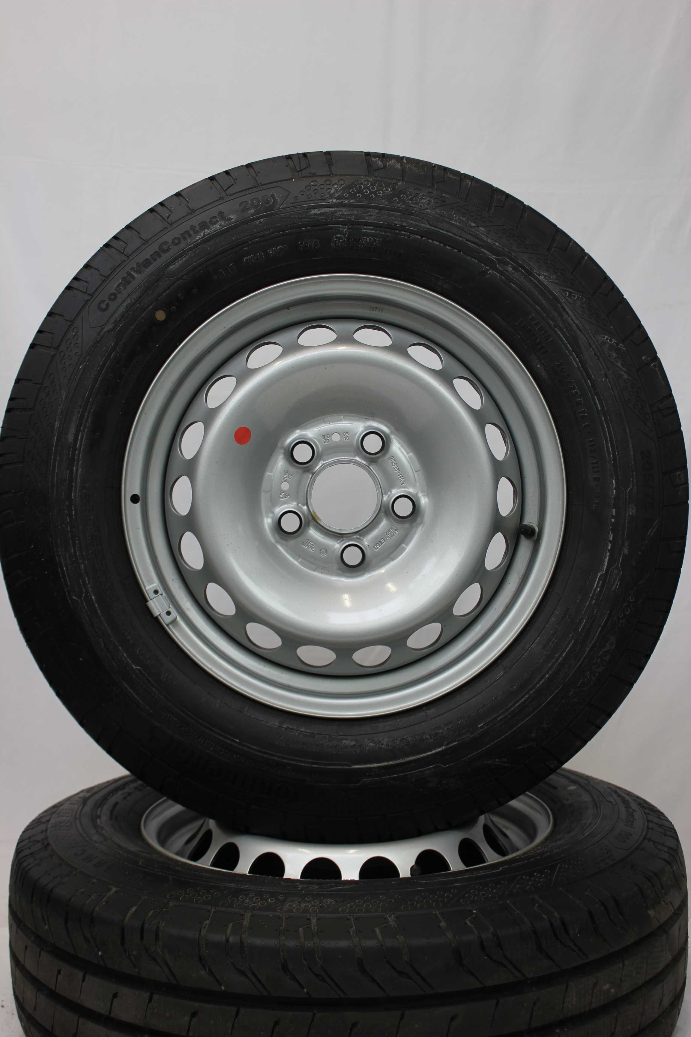 Sommerkomplettradsatz volkswagen 2n0 crafter stahlfelge 16zoll 2n0601027l sommerreifen continental contivancontact200 205 75 r16c 113 111r 10 (3)
