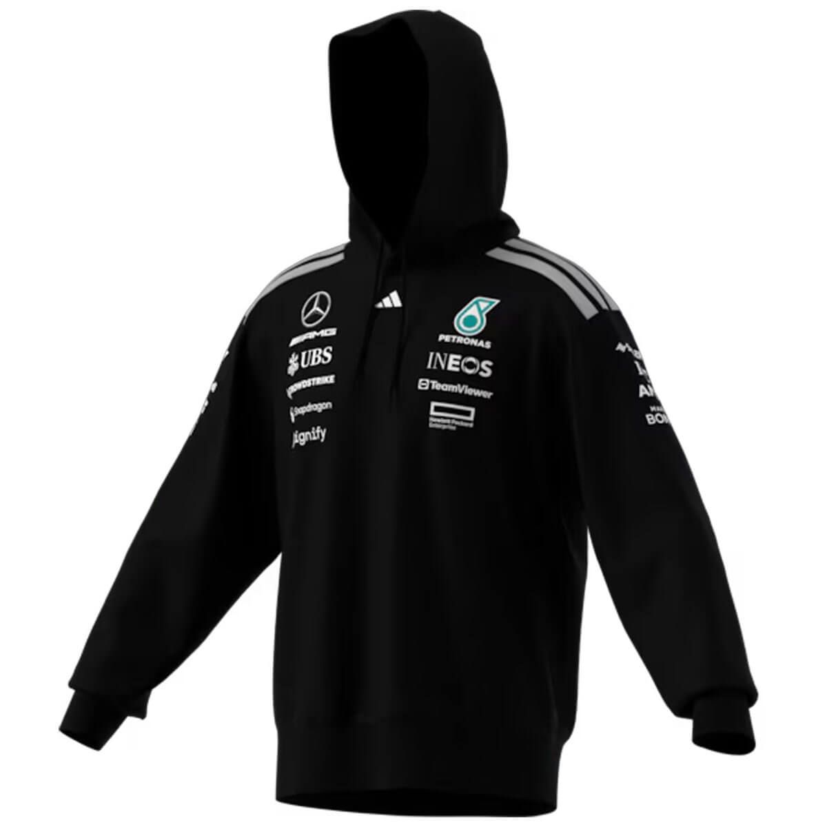 B67998443 mercedes benz sweathoody f1 herren schwarz rosier onlineshop