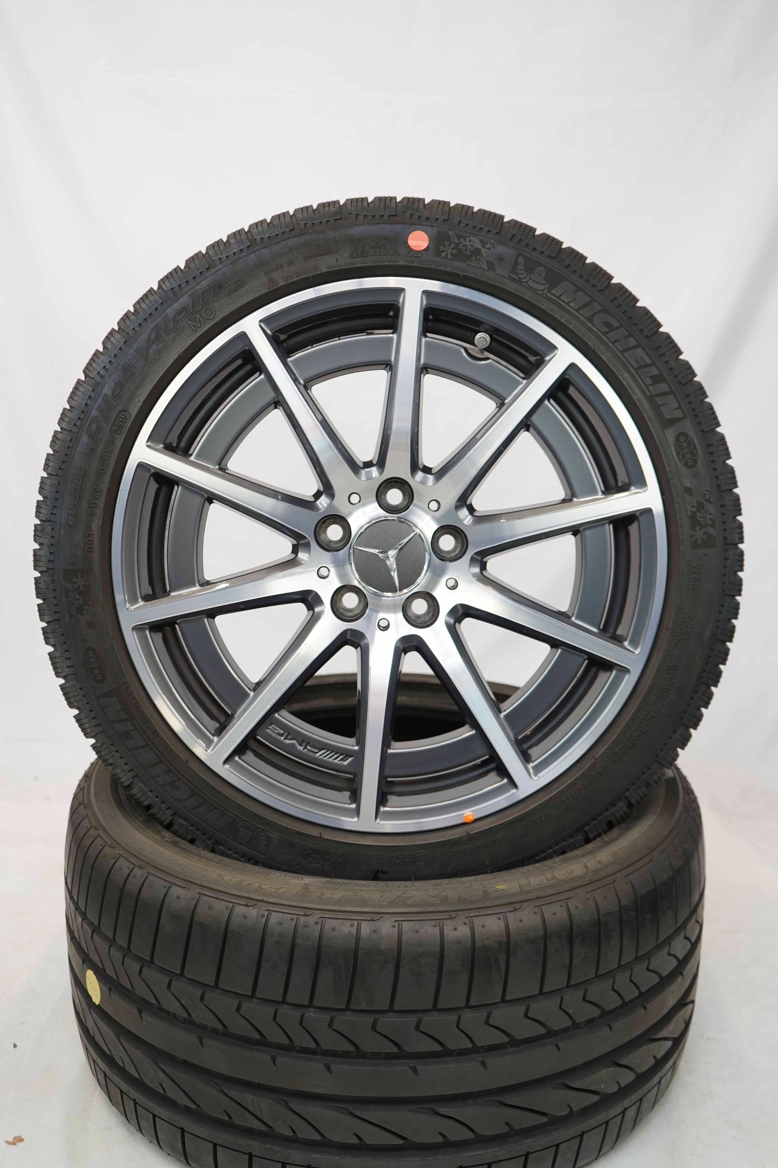 Winterkomplettradsatz-Mercedes-Benz-gebraucht-A1774012100-A-Klasse-A177-CLA-C117-A45-CLA-45-AMG-18-Zoll-8