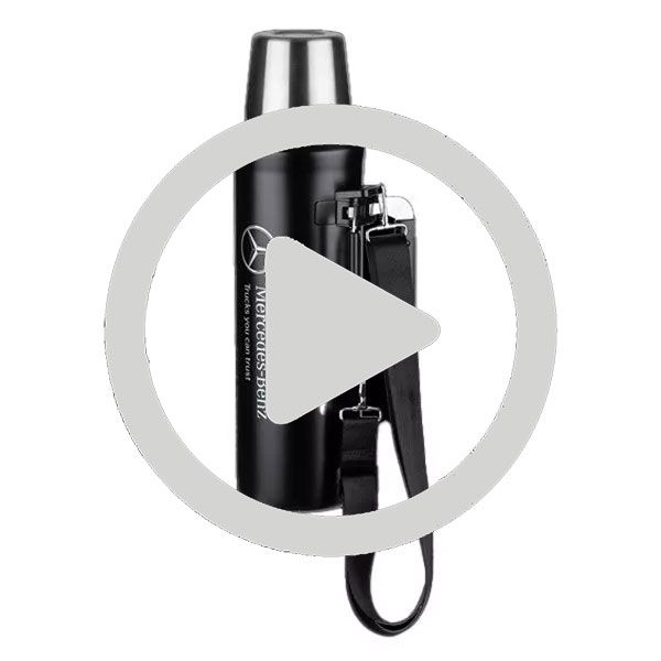 Mercedes-Benz Thermosflasche XXL 2.6 l Edelstahl schwarz MBT0089 Mercedes-Benz Thermosflasche XXL 2.6 l Edelstahl schwarz MBT0089