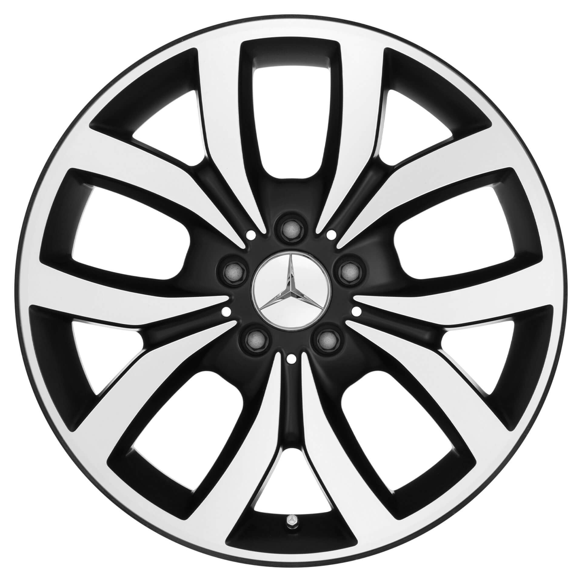 Mercedes-Benz Leichtmetallfelge 5-Doppelspeichen-Rad schwarz matt 17 Zoll A24640121027X36