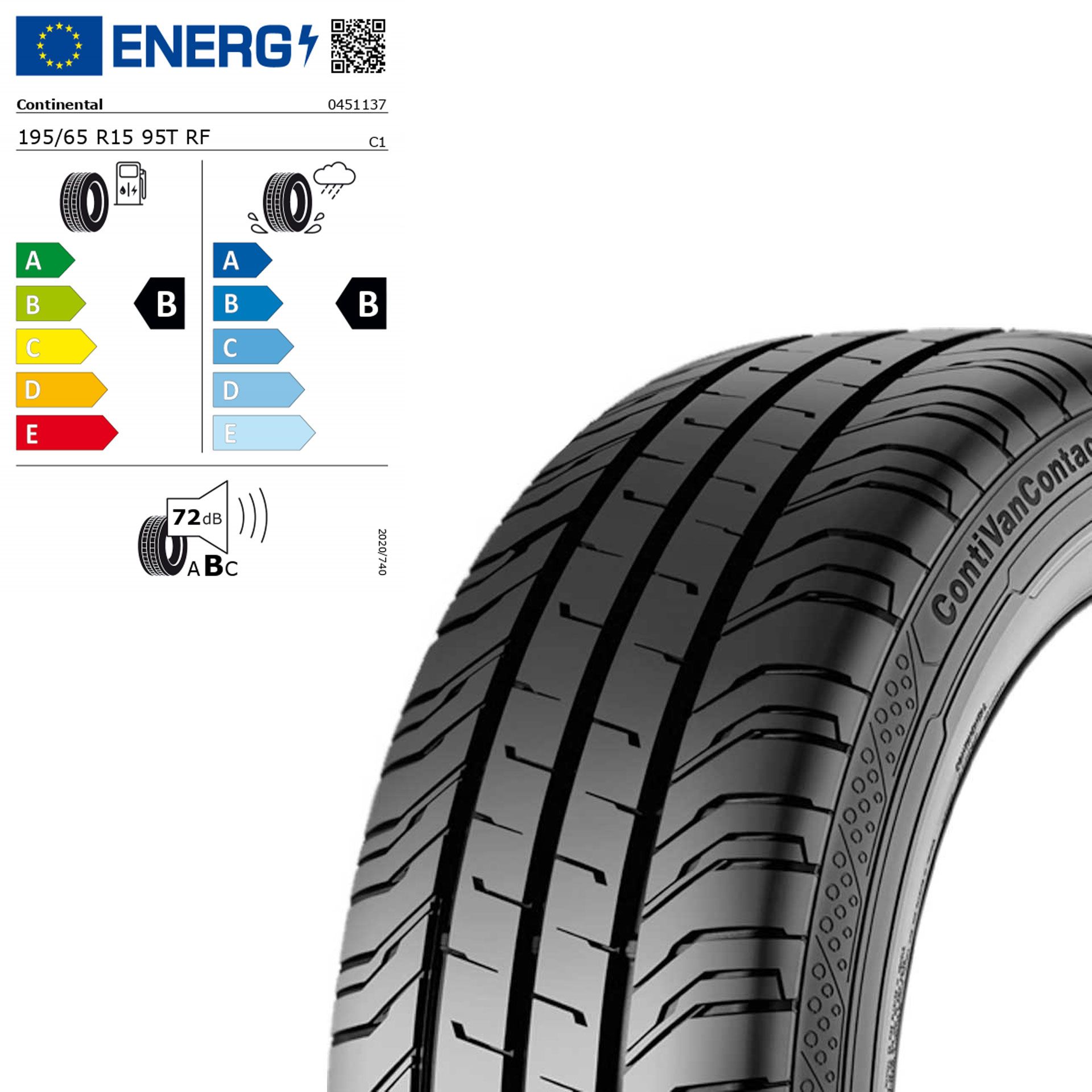 Q44001110956a continental contivancontact 200 195 65 r15 95t rf sommerreifen rosier onlineshop