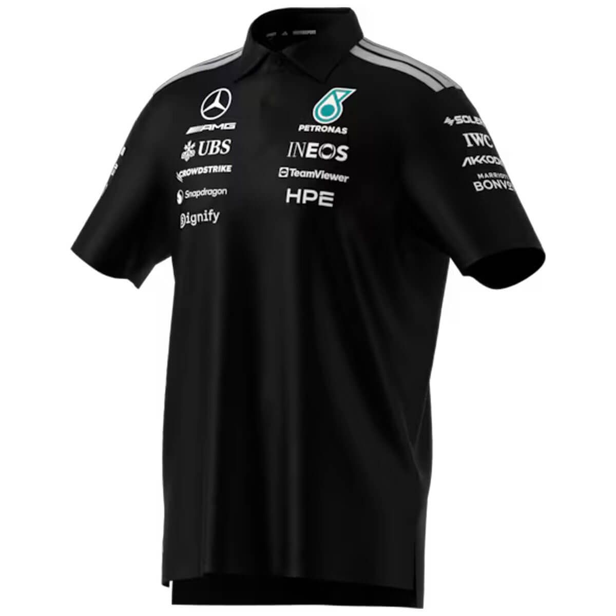B67998455 mercedes benz poloshirt f1 herren schwarz rosier onlineshop