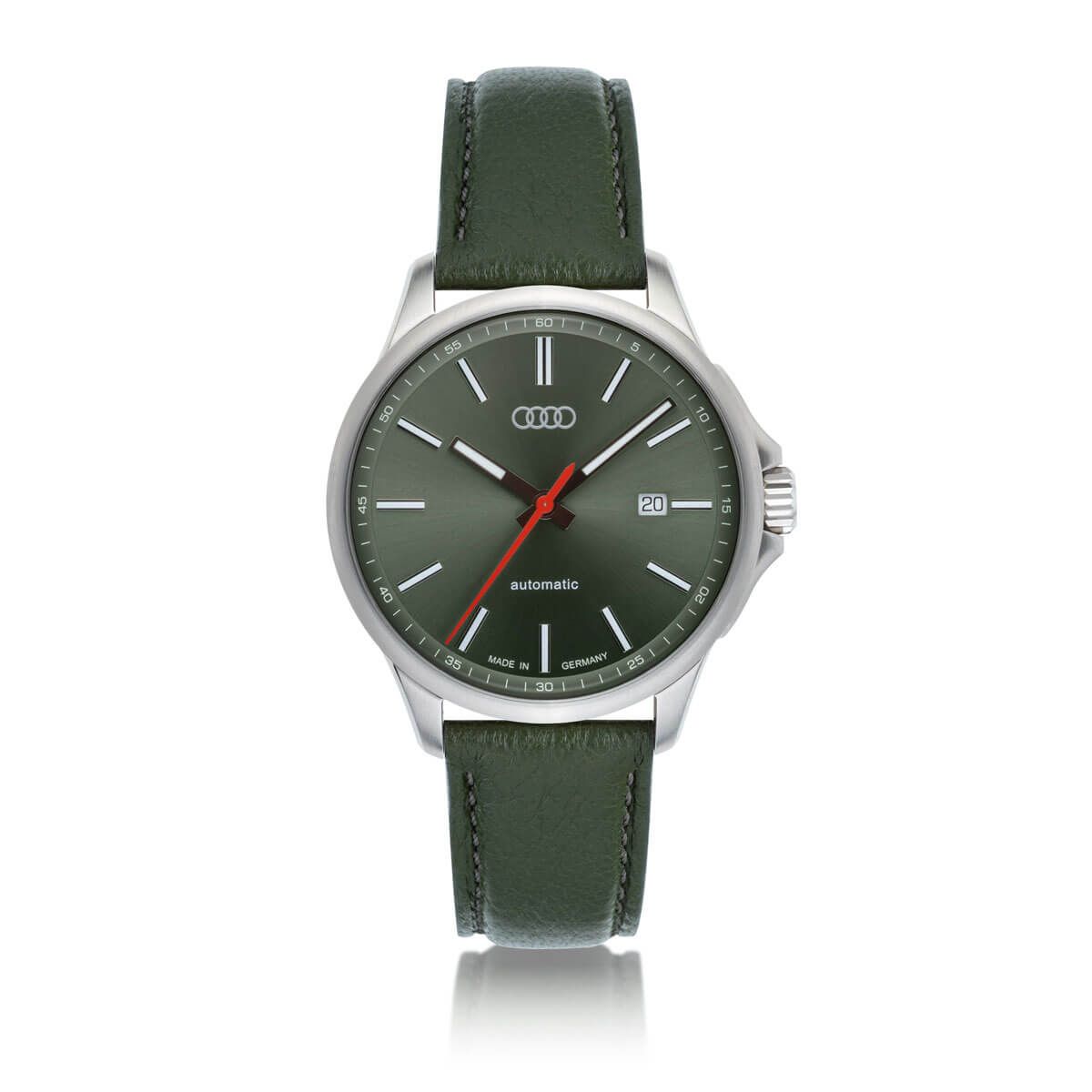 Audi Automatikuhr silber graugrün 3102500100