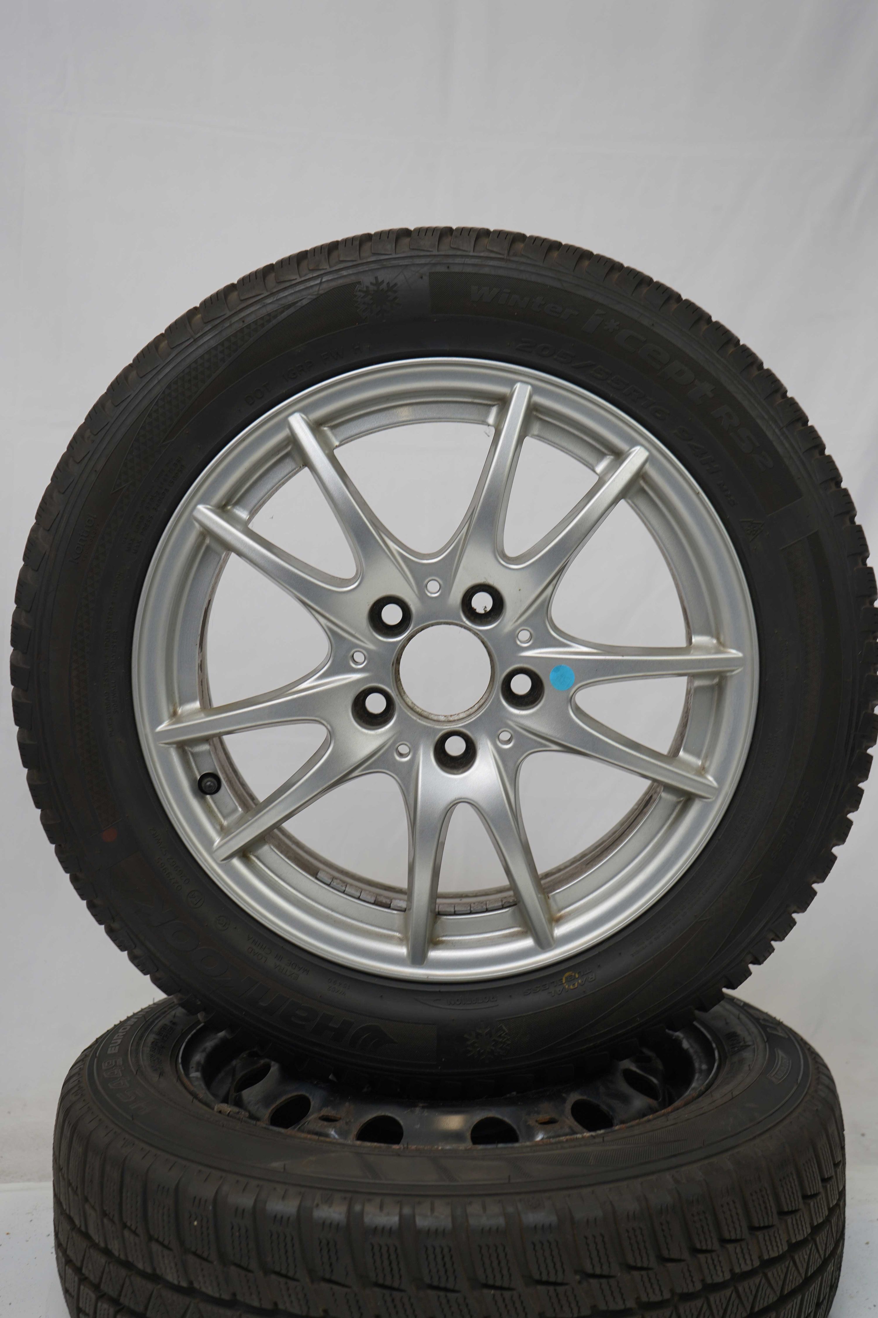 Winterkomplettradsatz-Mercedes-Benz-A246-B-Klasse-A-Klasse-A176-CLA-A117-A2464011302-Alufelge-16Zoll-Winterreifen-Hankook-WintericeptRS2-205-55-R16-94H-13