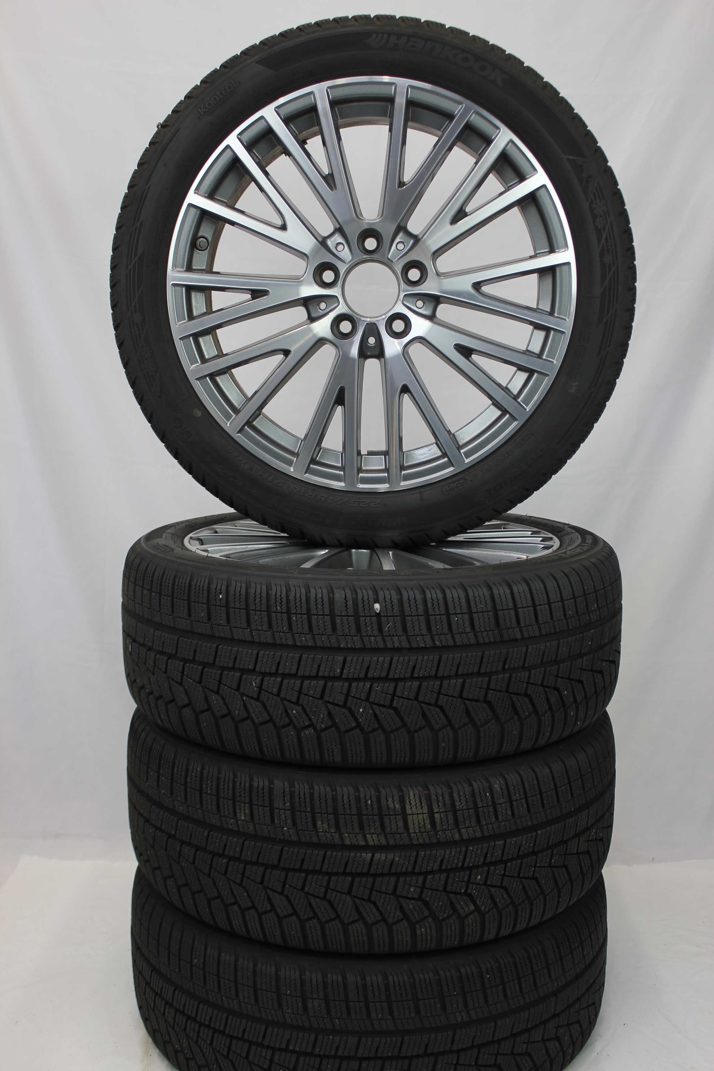 Winterkomplettradsatz-Mercedes-Benz-A-Klasse-A177-Alulfelge-18Zoll-A1774010600-Winterreifen-Hankook-Winter-icept-evo2-225-45-R18-91H