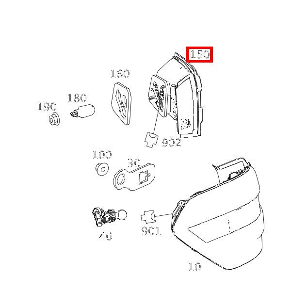 A212906190364 mercedes benz heckleuchtenkombination rosier onlineshop
