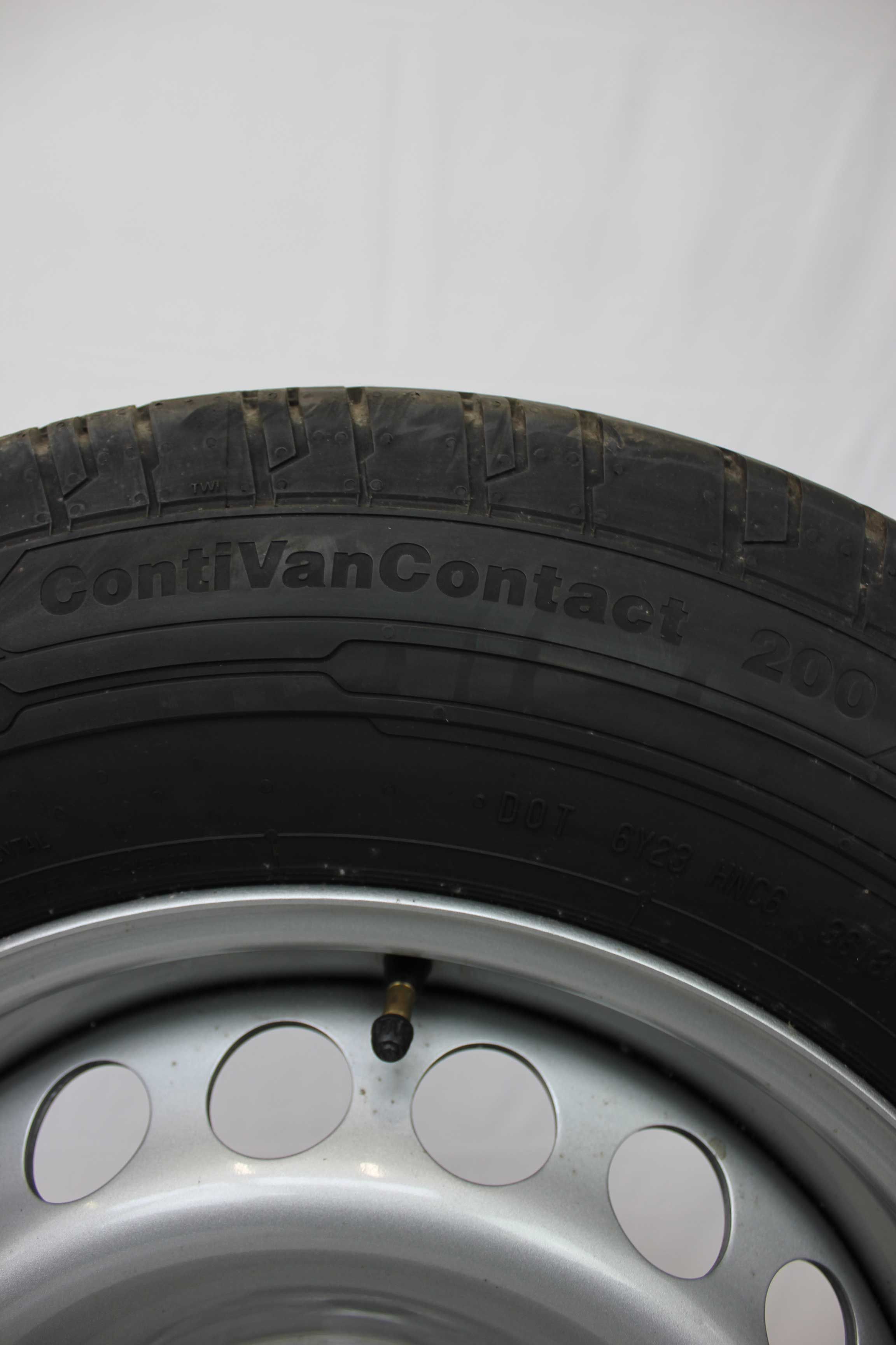 Sommerkomplettrad volkswagen 2n0 crafter stahlfelge 16zoll 2n0601027l sommerreifen continental contivancontact200 205 75 r16c 113 111r 2 (2)