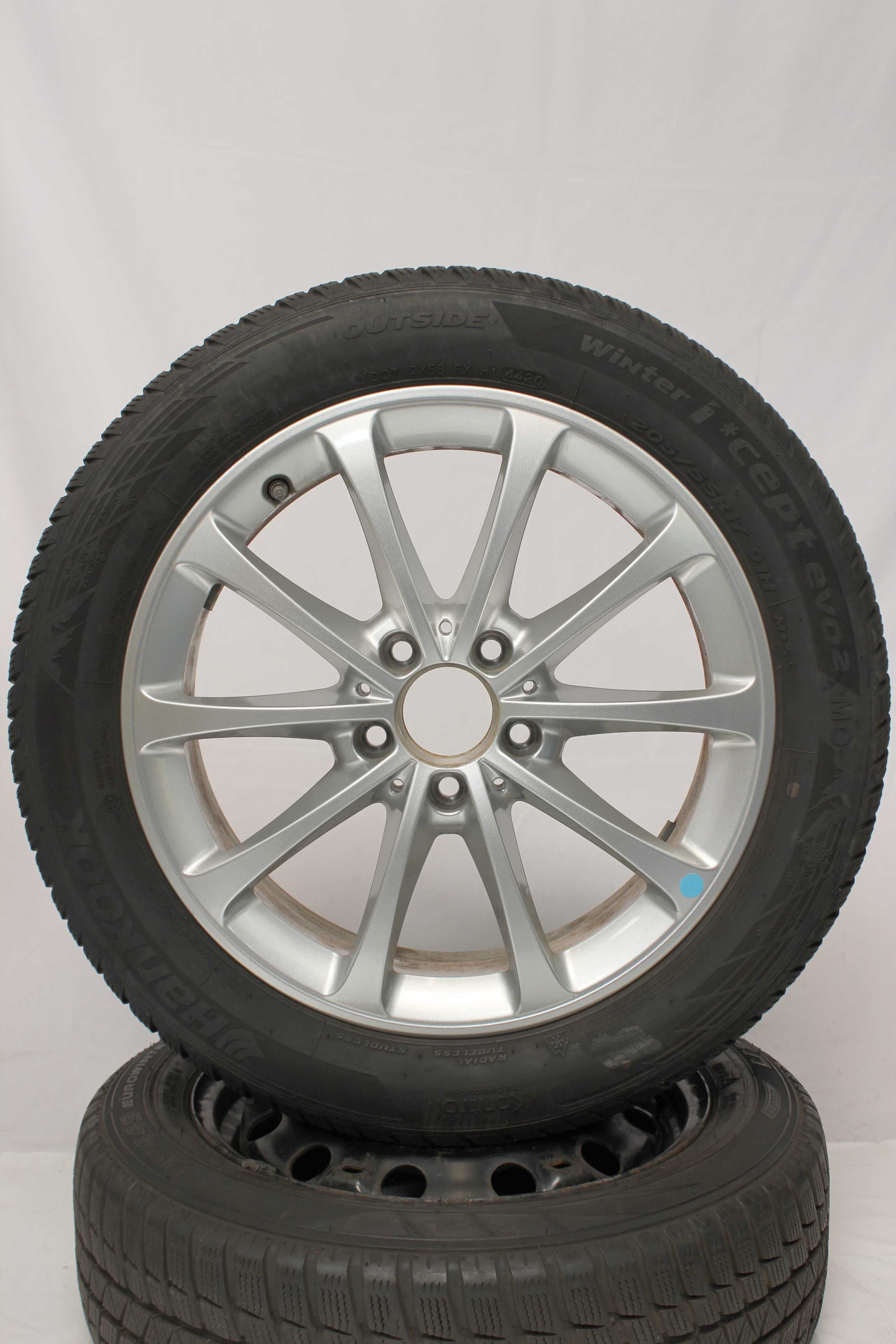 Winterkomplettradsatz-Mercedes-Benz-A-Klasse-A177-Alufelge-17Zoll-A1774010300-Winterreifen-Hankook-Winter-iceptevo2MO-205-55-R17-91H-16