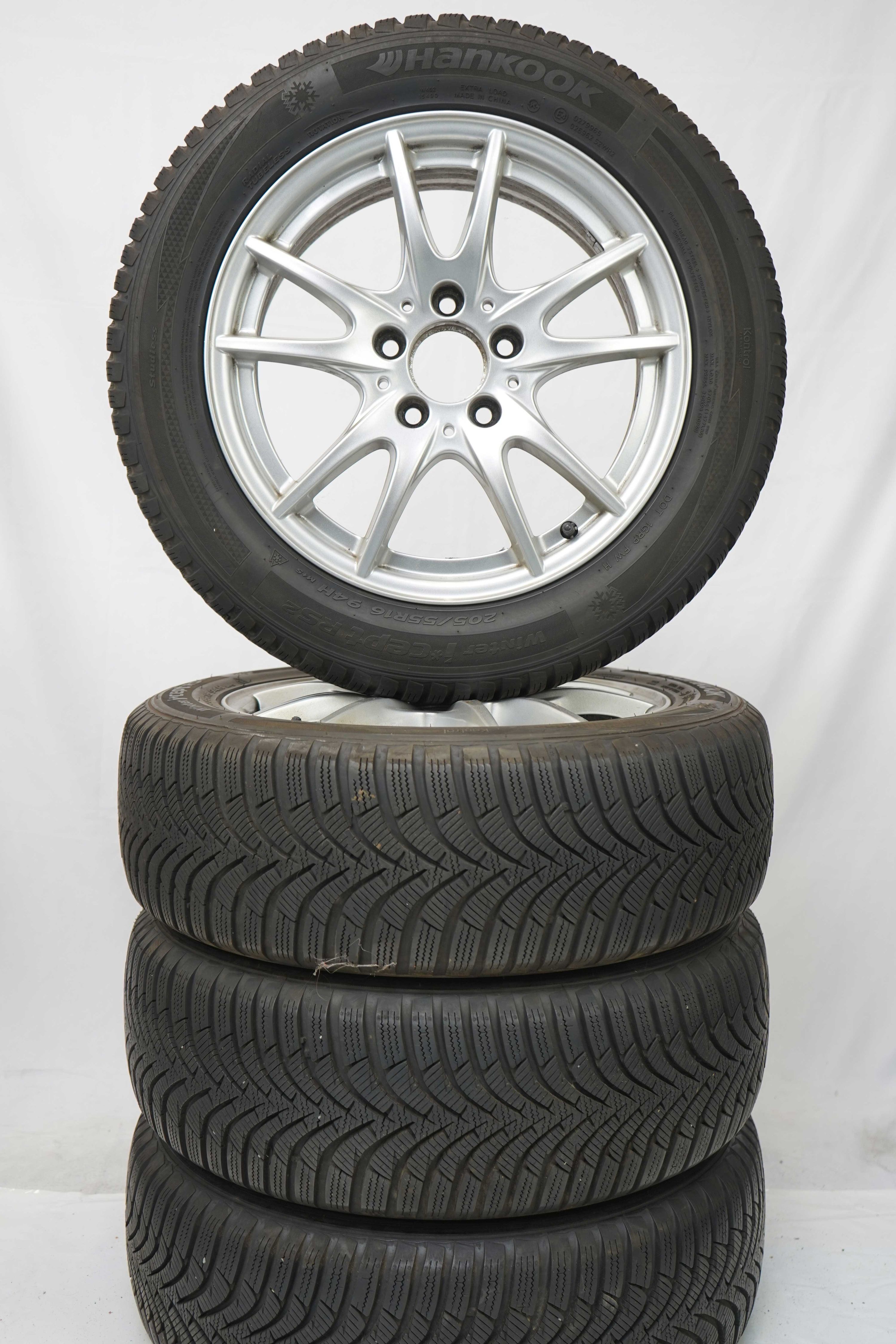 Winterkomplettradsatz-Mercedes-Benz-A246-B-Klasse-A-Klasse-A176-CLA-A117-A2464011302-Alufelge-16Zoll-Winterreifen-Hankook-WintericeptRS2-205-55-R16-94H