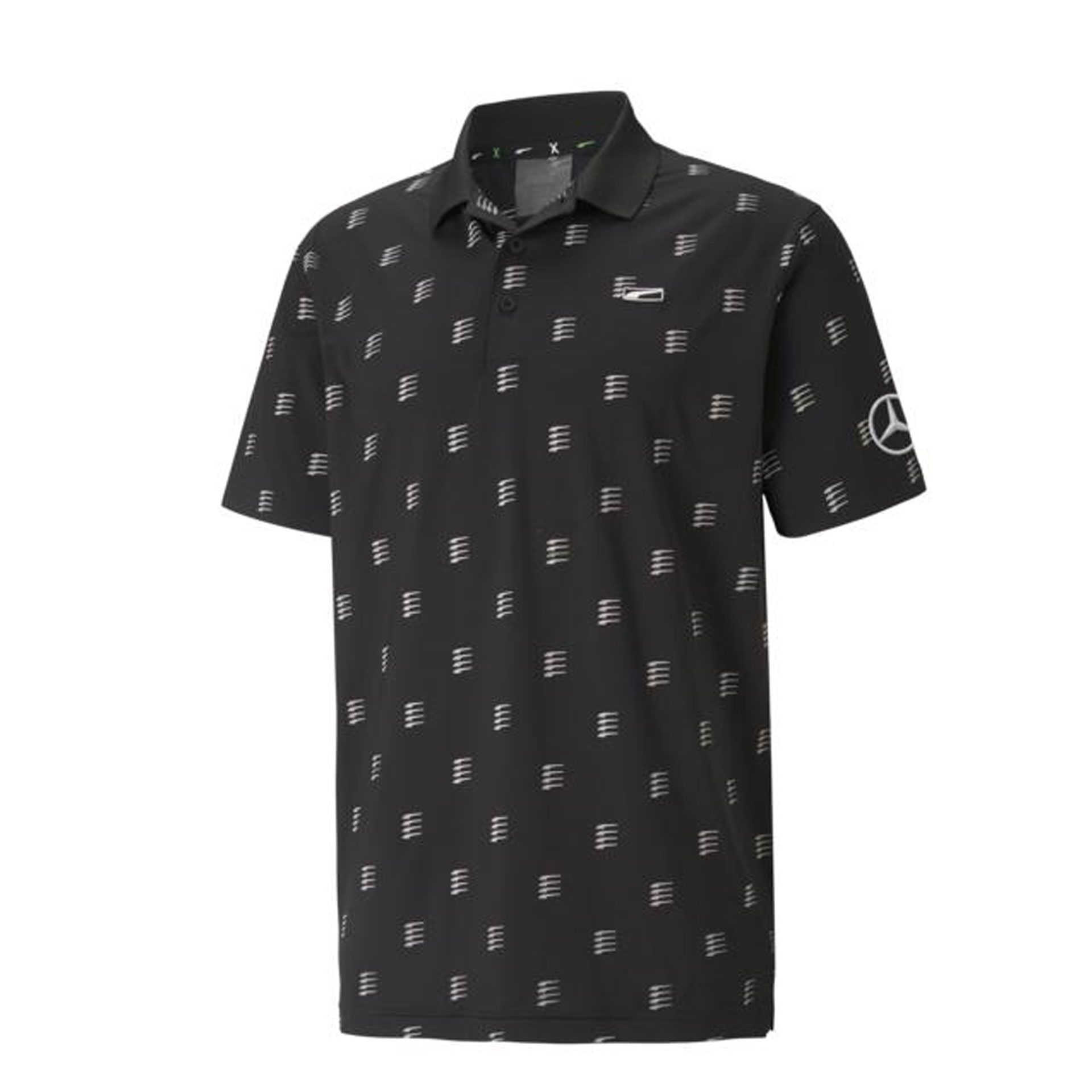 B66450567 mercedes benz golf poloshirt schwarz rosier onlineshop