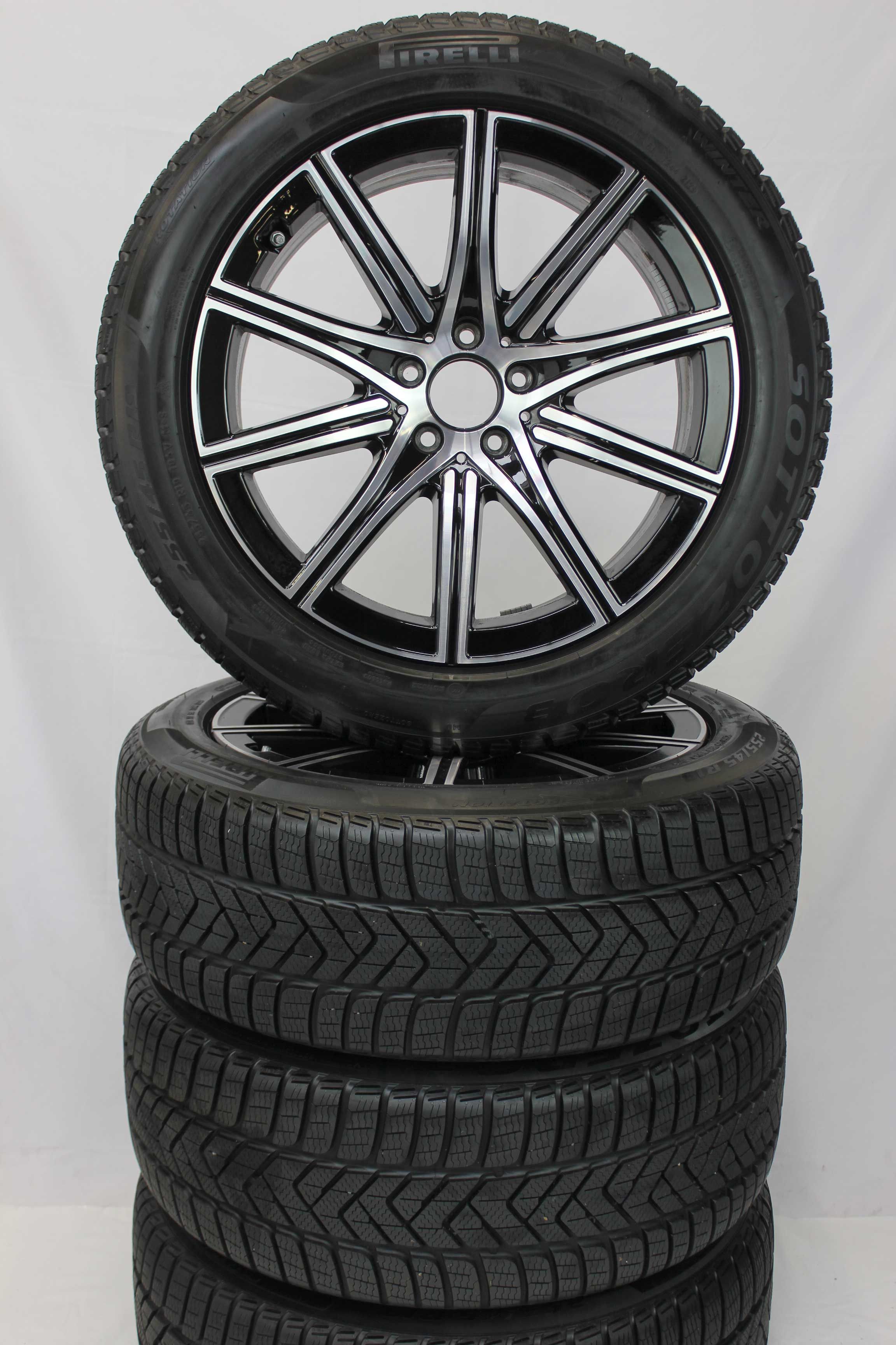 Winterkomplettradsatz-Mercedes-Benz-S-Klasse-A223-Alufelge-19Zoll-A2234014700-Winterreifen-Pirelli-WinterSottozero3MO-255-45-R19-104V-XL