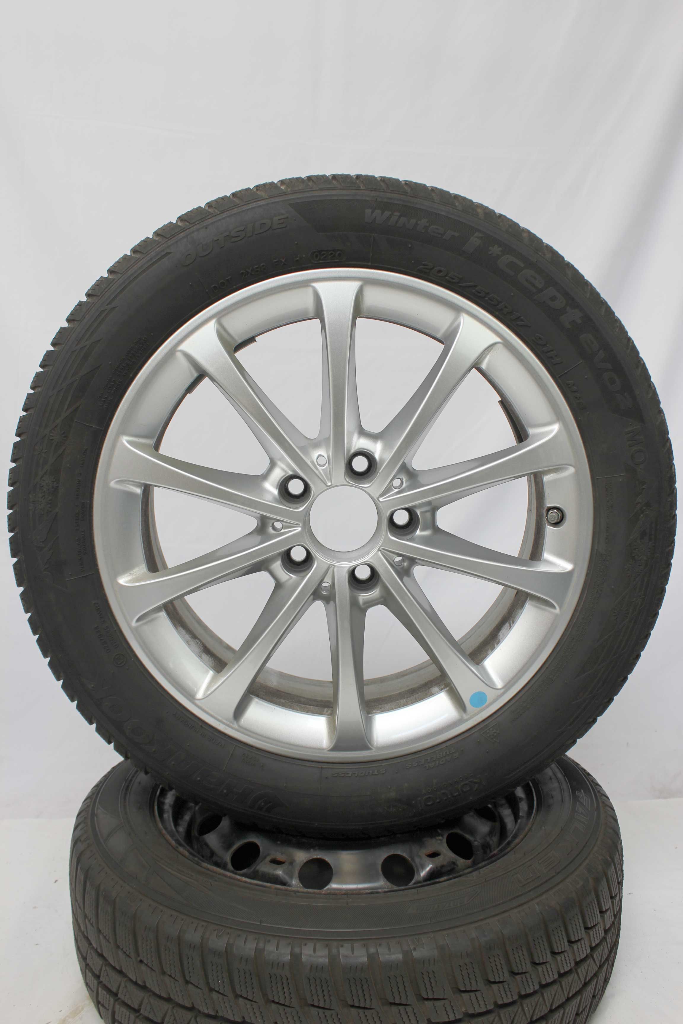 Winterkomplettradsatz-Mercedes-Benz-A-Klasse-A177-Alufelge-17Zoll-A1774010300-Winterreifen-Hankook-Winter-iceptevo2MO-205-55-R17-91H-14