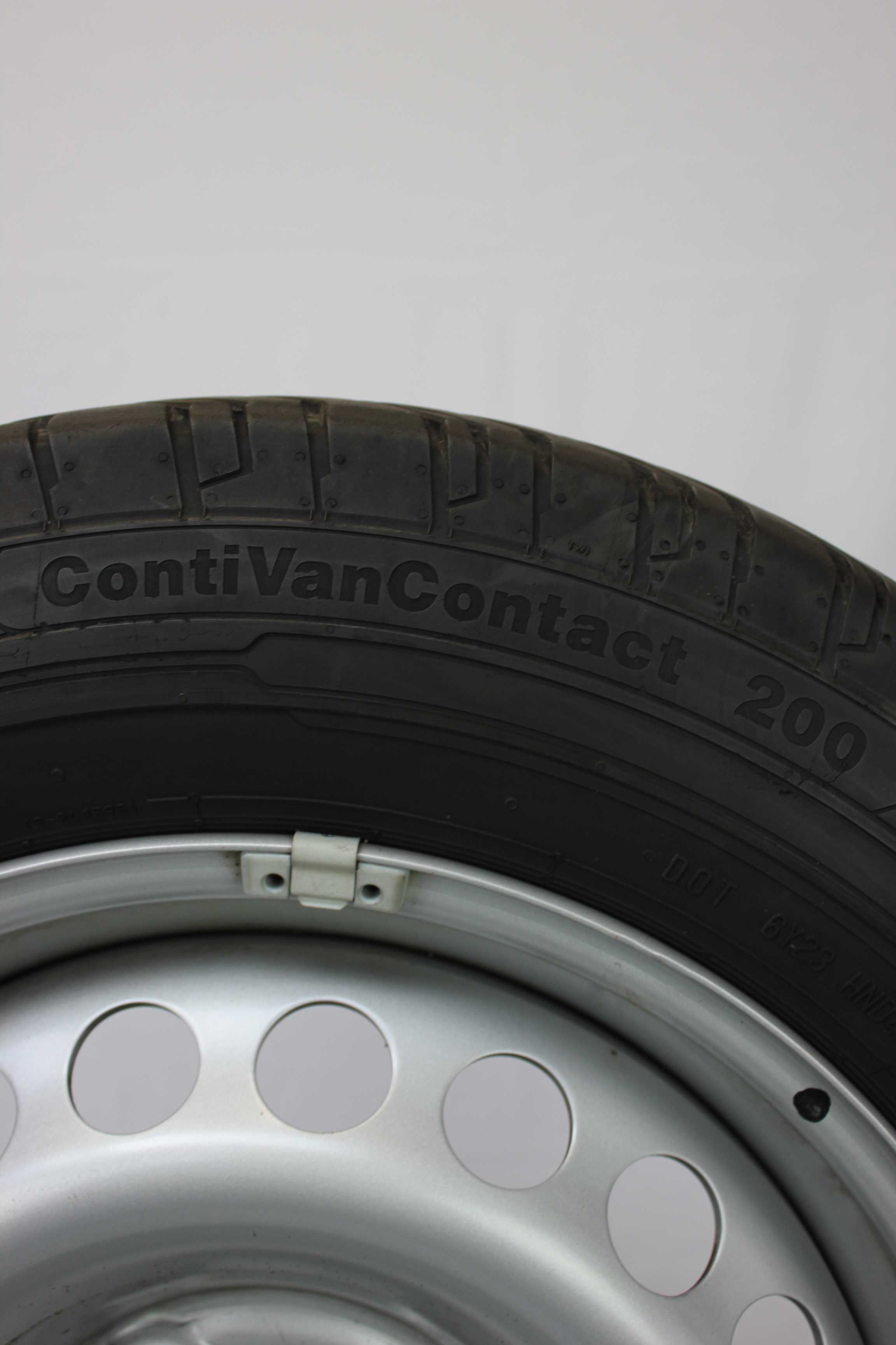 Sommerkomplettradsatz-Volkswagen-7H0-T5-Stahlfelge-16Zoll-7H0601027D-Sommerreifen-Continental-ContiVanContact200-205-65-R16C-107-105T-3