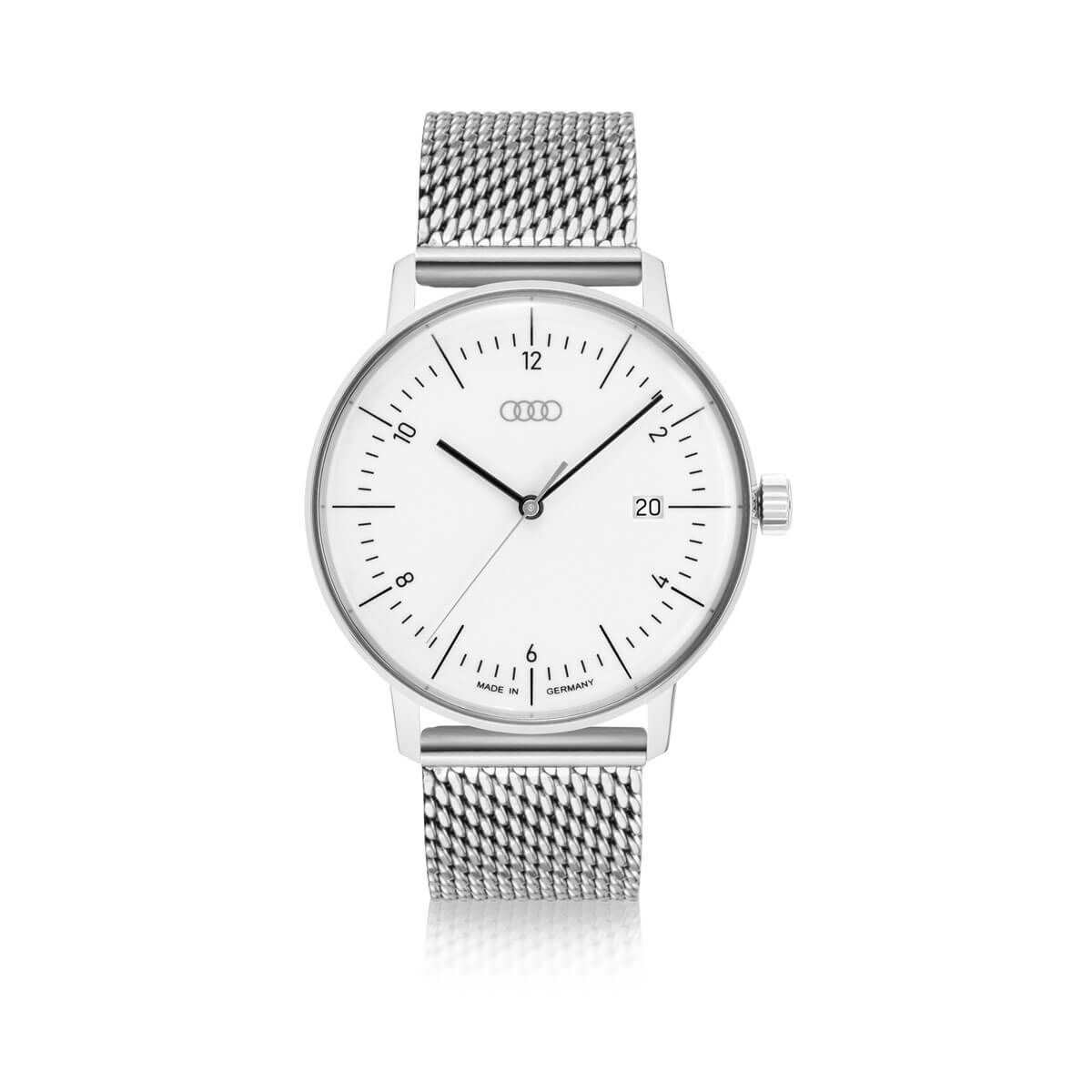 3102500400 audi uhr silberweiss rosier onlineshop