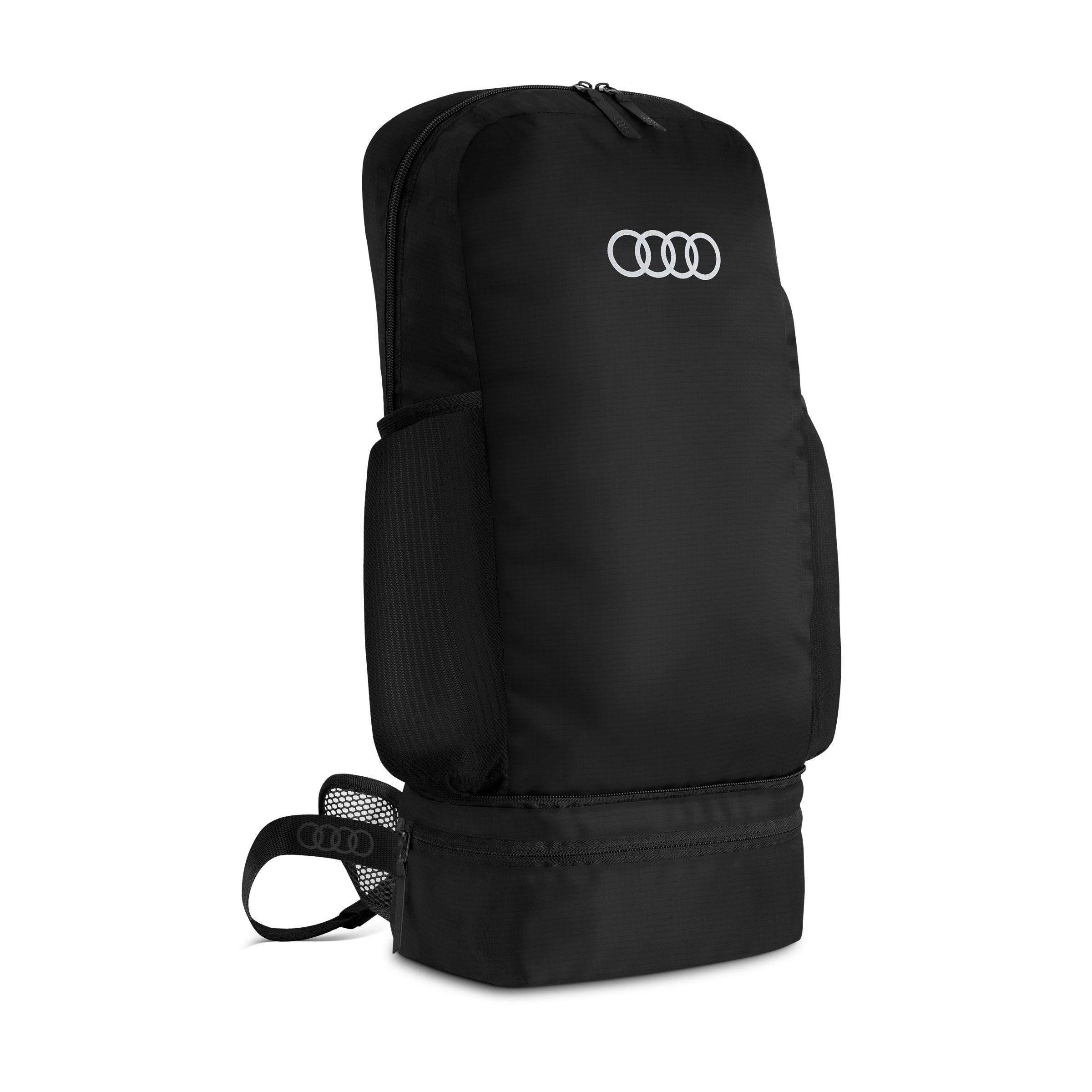 3152200100_Audi_Rucksack_faltbar_schwarz_Vorderseite_rosier-onlineshop