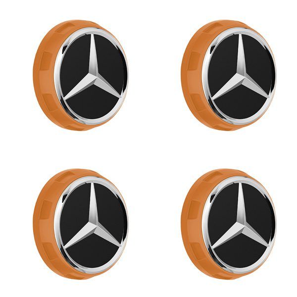 A00040009002232x4 mercedes amg radnabendeckel orange set 4 teilig rosier onlineshop