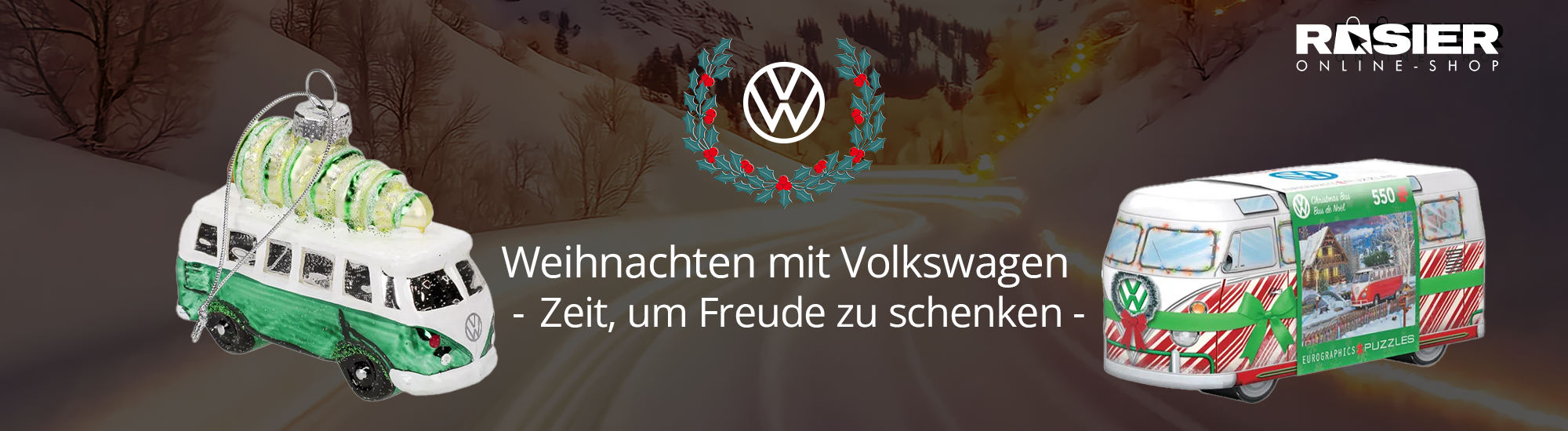 Weihnachten mit Volkswagen_ROSIER_Online-Shop_Header