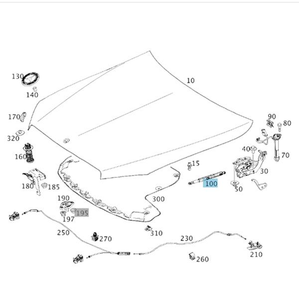 A2539801264 mercedes benz gasdruck rosier onlineshop
