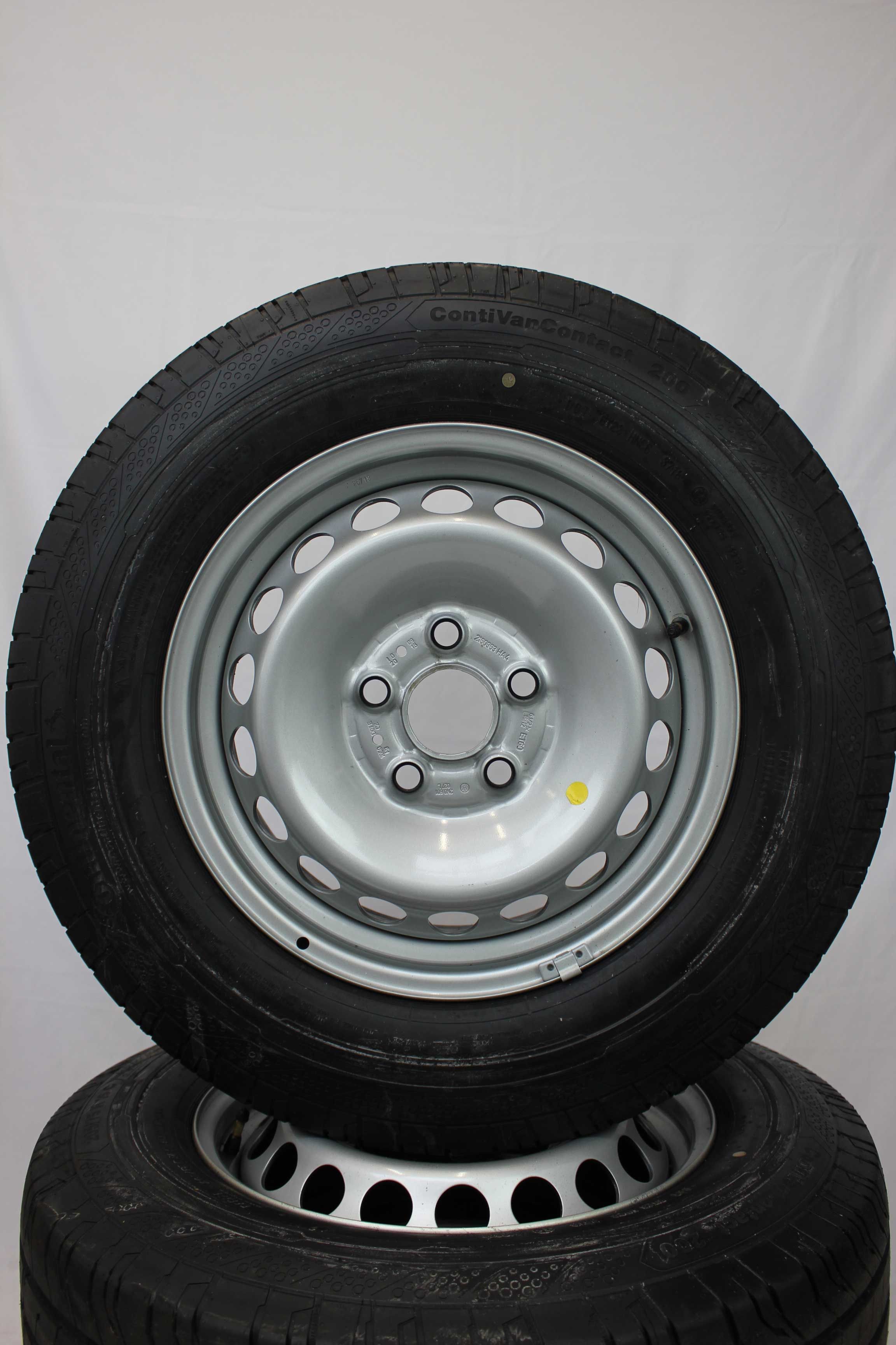 Sommerkomplettradsatz volkswagen 2n0 crafter stahlfelge 16zoll 2n0601027l sommerreifen continental contivancontact200 205 75 r16c 113 111r 7 (3)