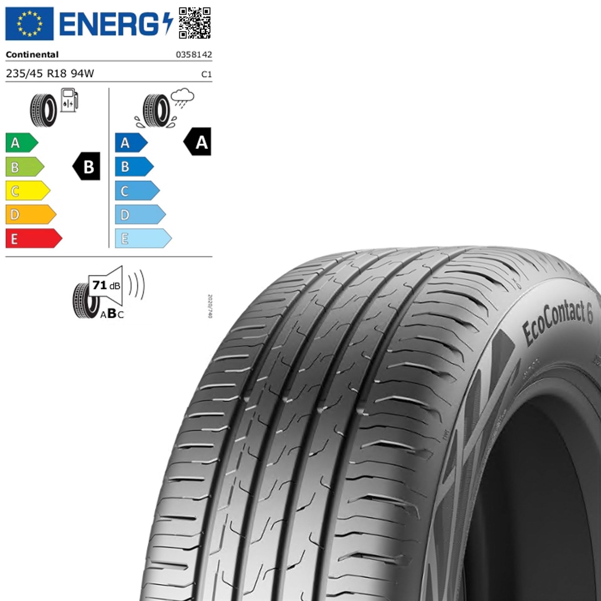 Zts233458wce61 continental ecocontact 6 seal 235 45 r18 94w sommerreifen rosier onlineshop