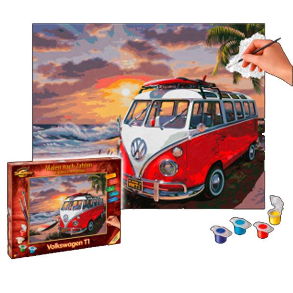 1k6087703b volkswagen t1 malen nach zahlen rosier onlineshop