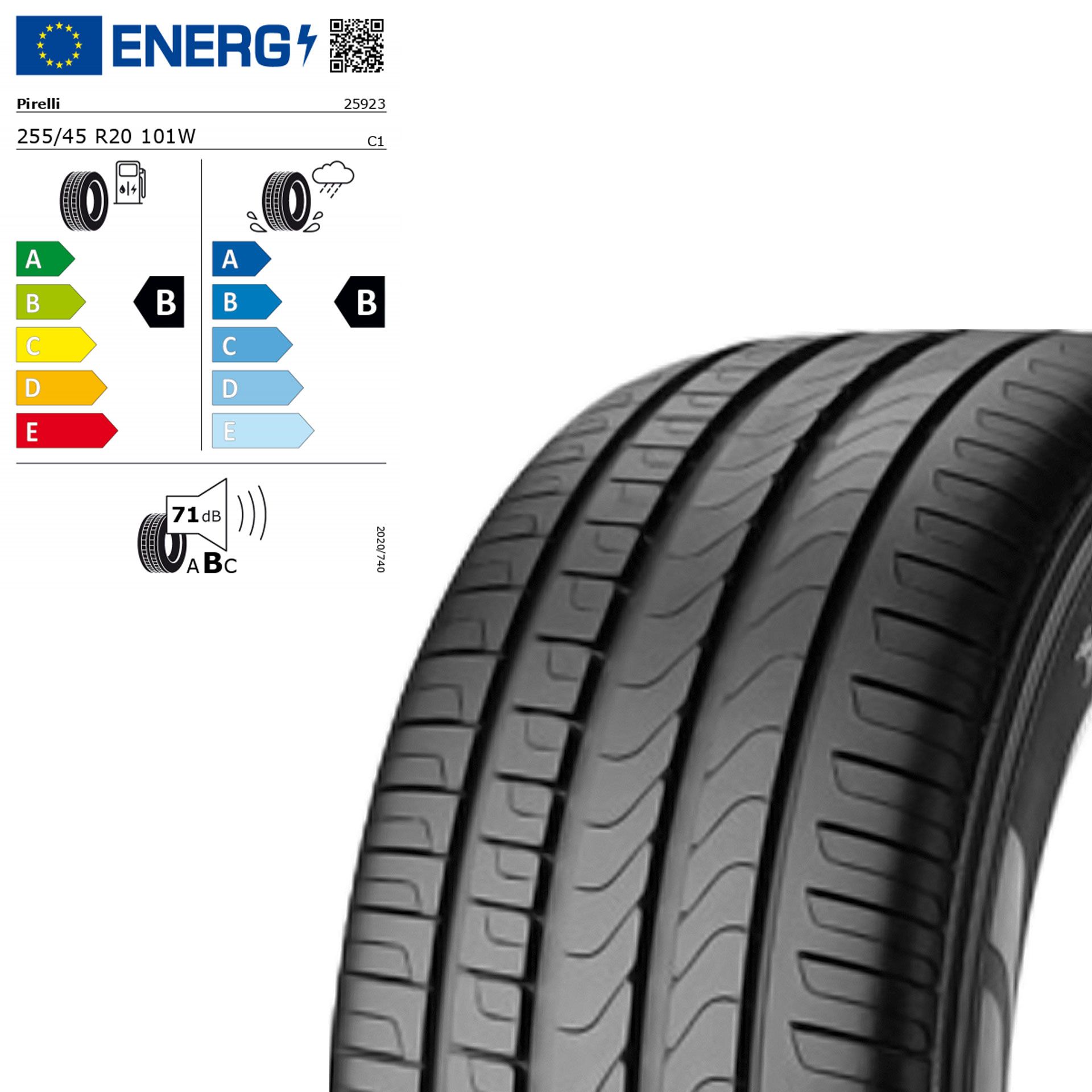 Q440011711560 mercedes benz sommerreifen pirelli scorpion verde 255 45 20 101w rosier onlineshop