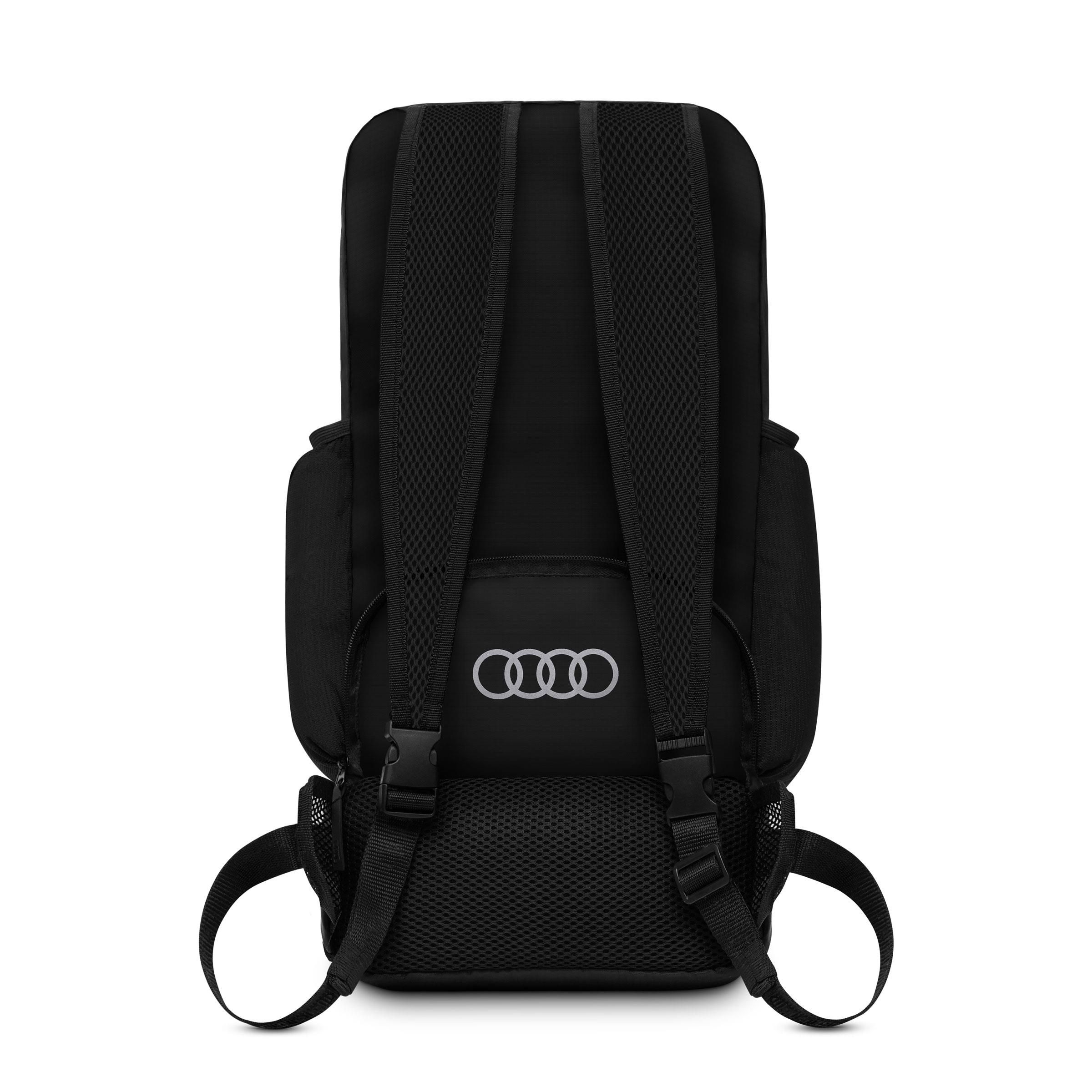 3152200100 audi rucksack faltbar schwarz rueckseite rosier onlineshop
